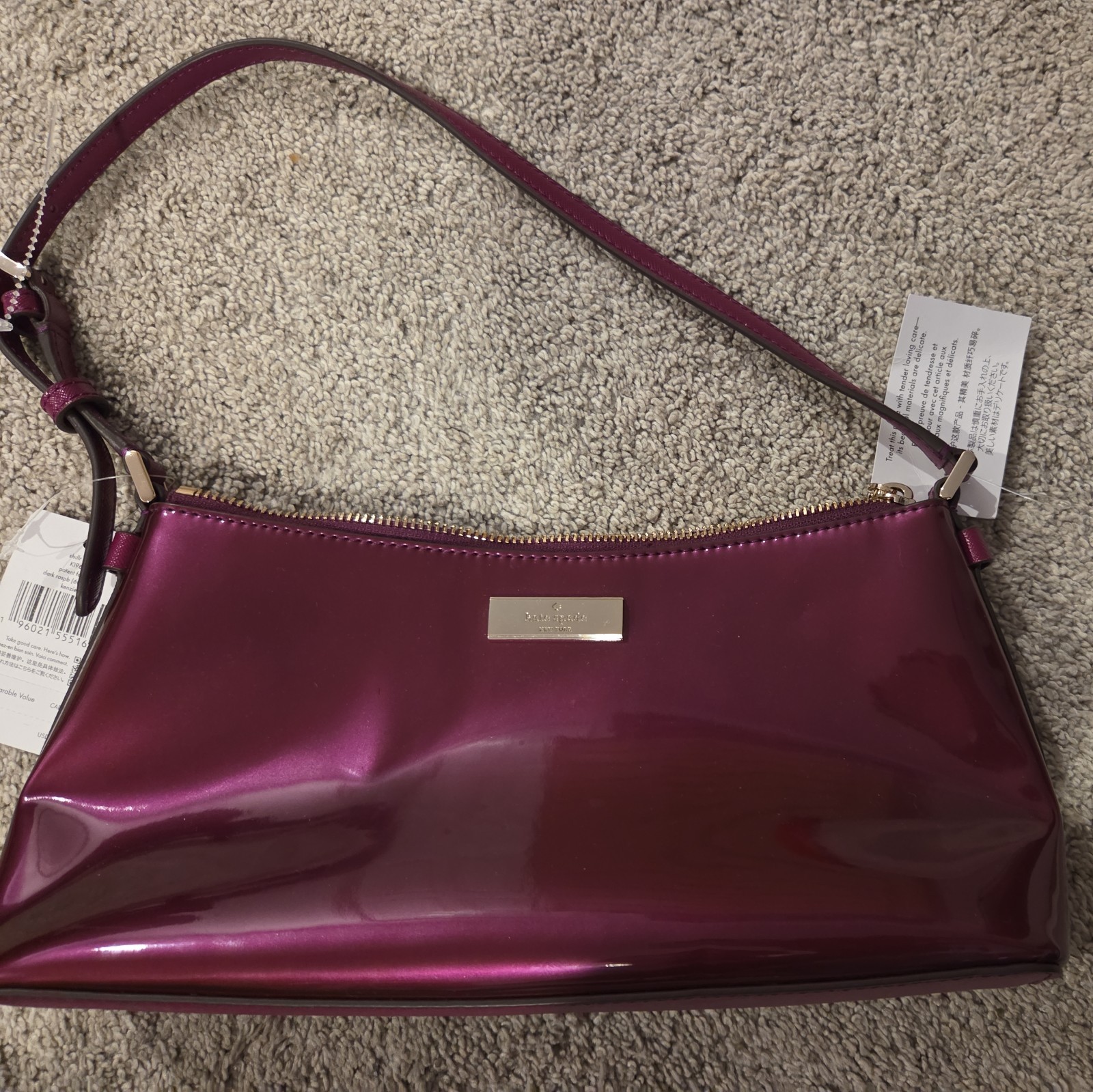 Kate Spade Kenzie Shoulder Bag Dark Raspberry (Small) New w/ Tags