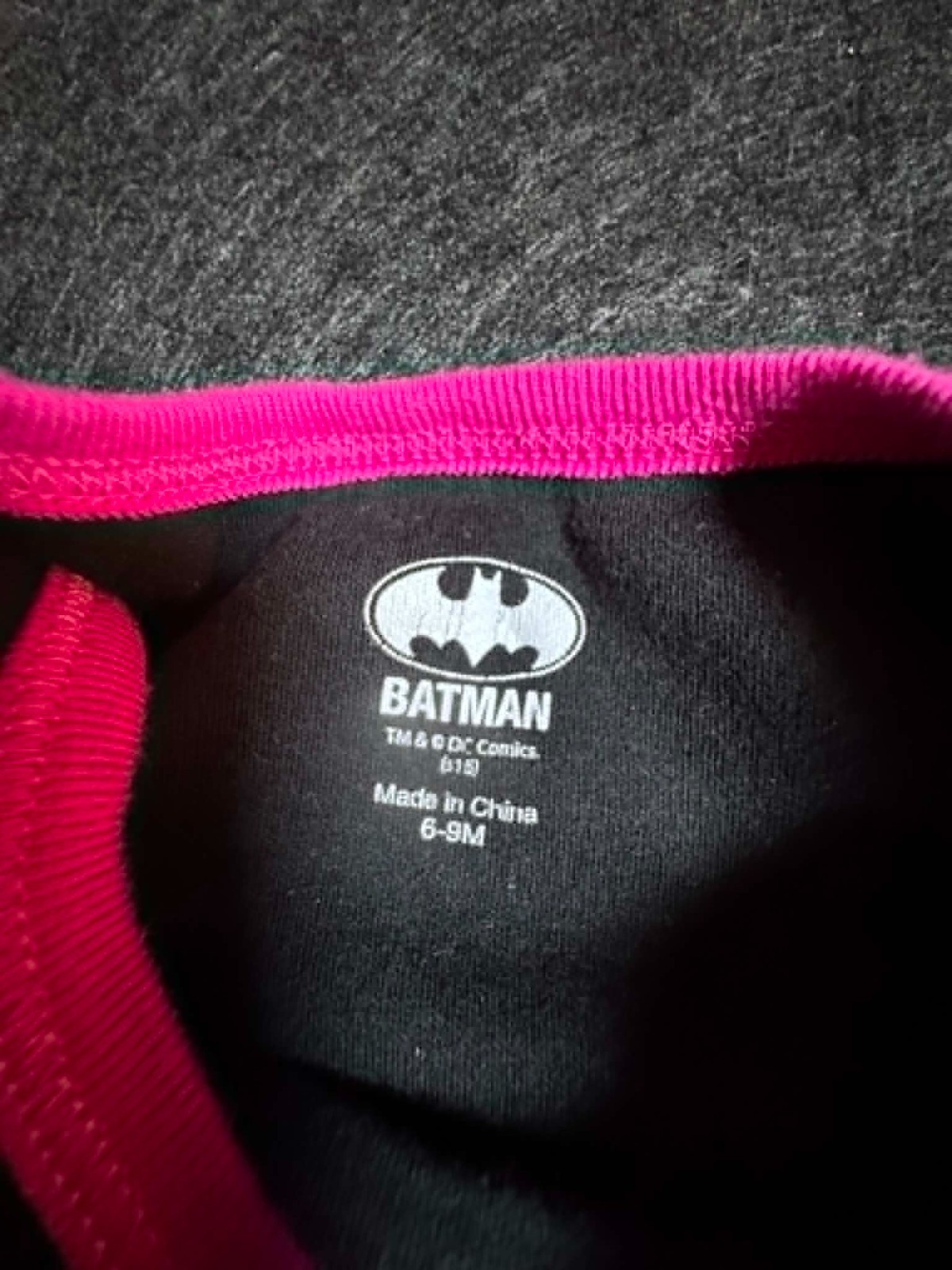 Batman Baby Girls 6-9M Tutu Bodysuit Dress Pink Black DC Comics Batgirl