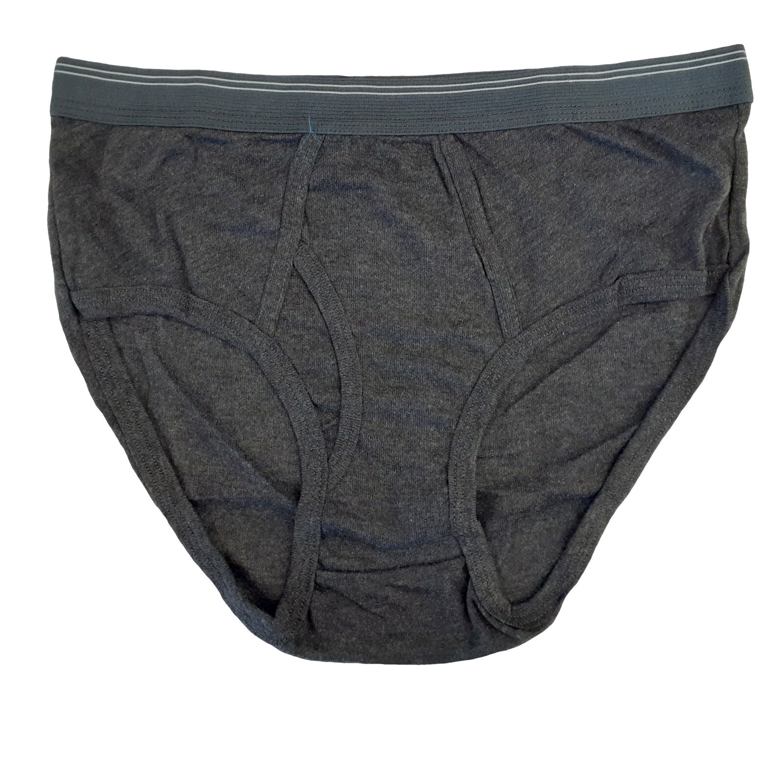 6 Pk Men Solid Colors Briefs Breathable Cotton Underwear Vintage style Full Rise