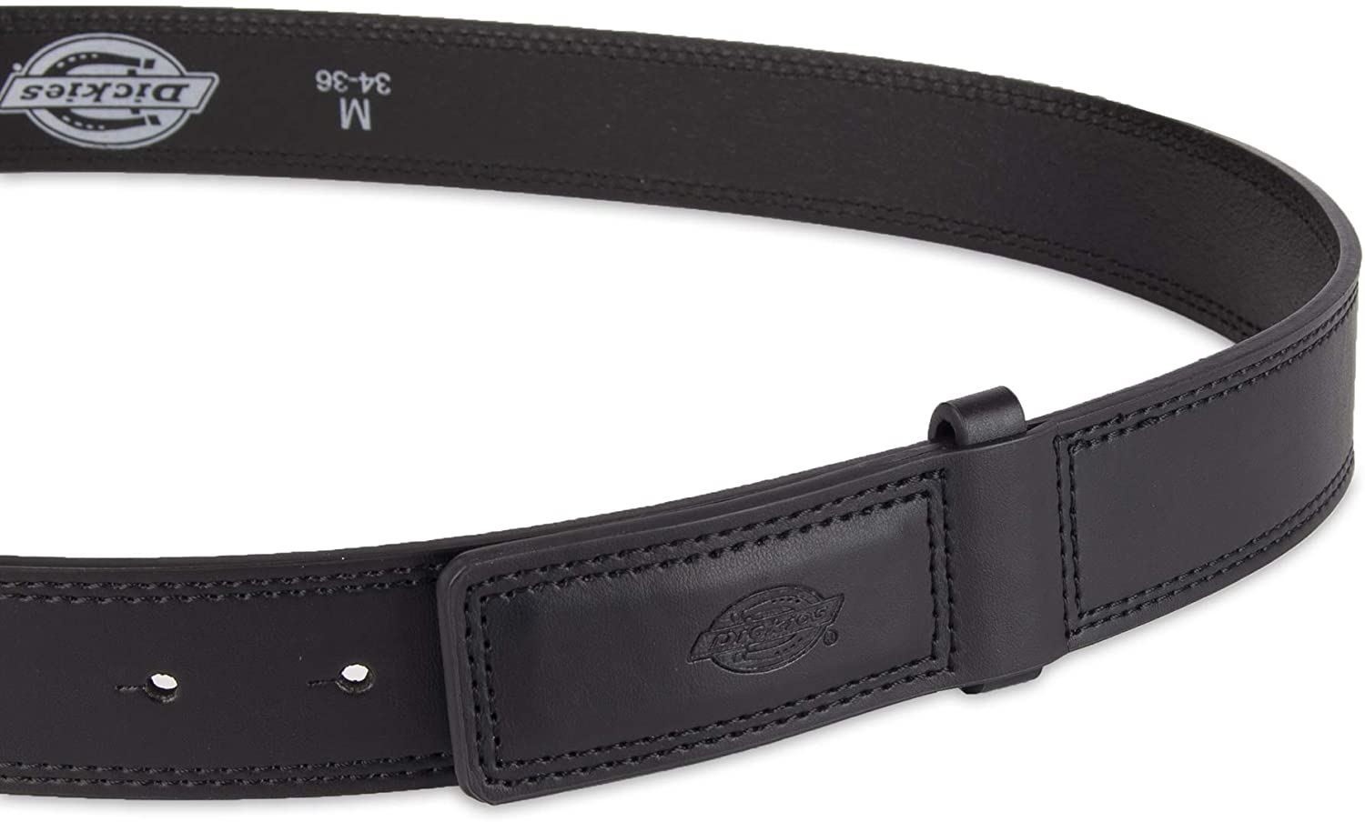 Dickies Men’s 35MM Wide Leather Covered Buckle Mechanics And Movers Belt
