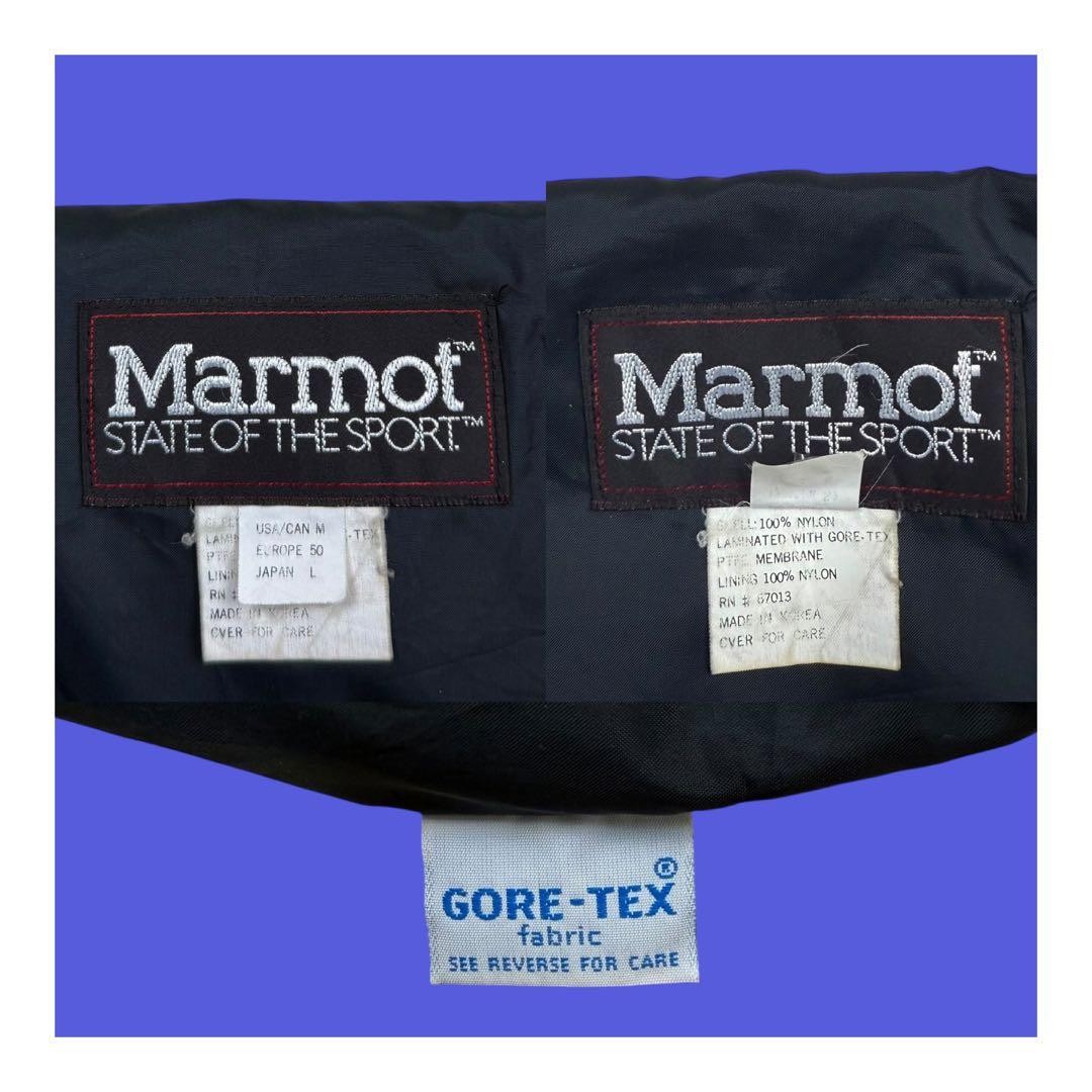 80s Marmot Gore-Tex Mountain Parka 2-Tone Purple Black Vintage M