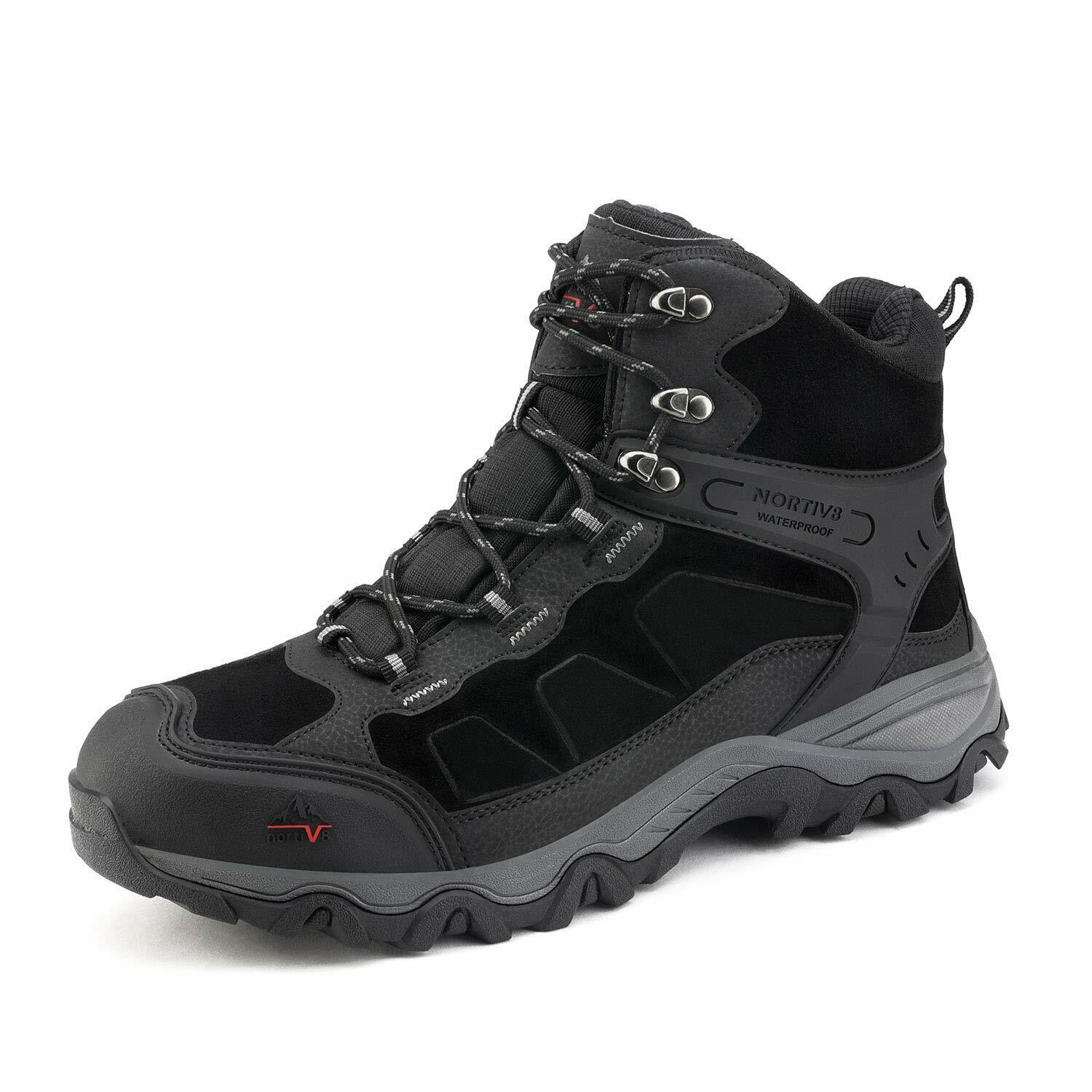 NORTIV 8 Men’s Hiking Boots Waterproof Non-slip Trekking Climbing Boots