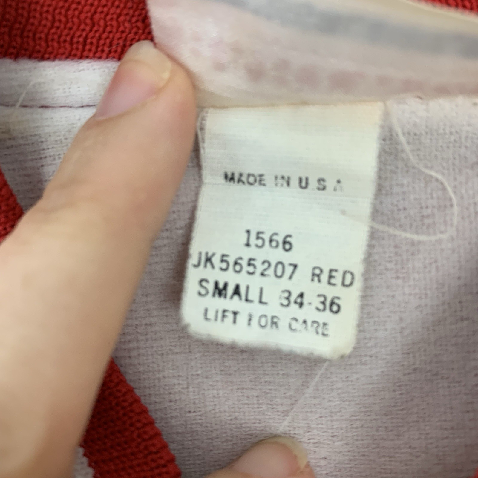 Vintage Satin Bomber Jacket Size Small Red USA Company Truck Logo American Retro