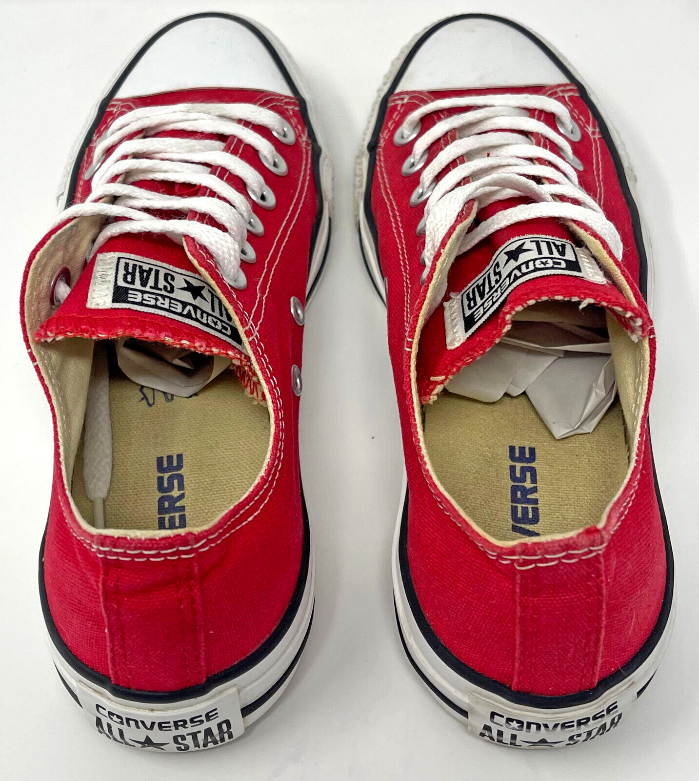 Converse Chuck Taylor Red M9696 Low Top Ox Men 5 Women 7 All Star 2013 Used
