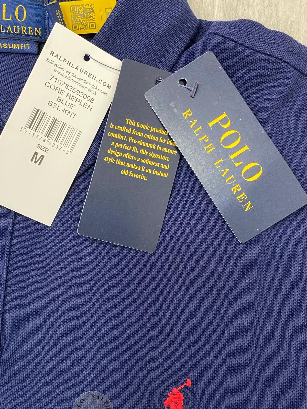 NWT Polo Ralph Lauren Men’s Custom Slim Fit Mesh Polo Shirt – Blue, Navy S-2XL