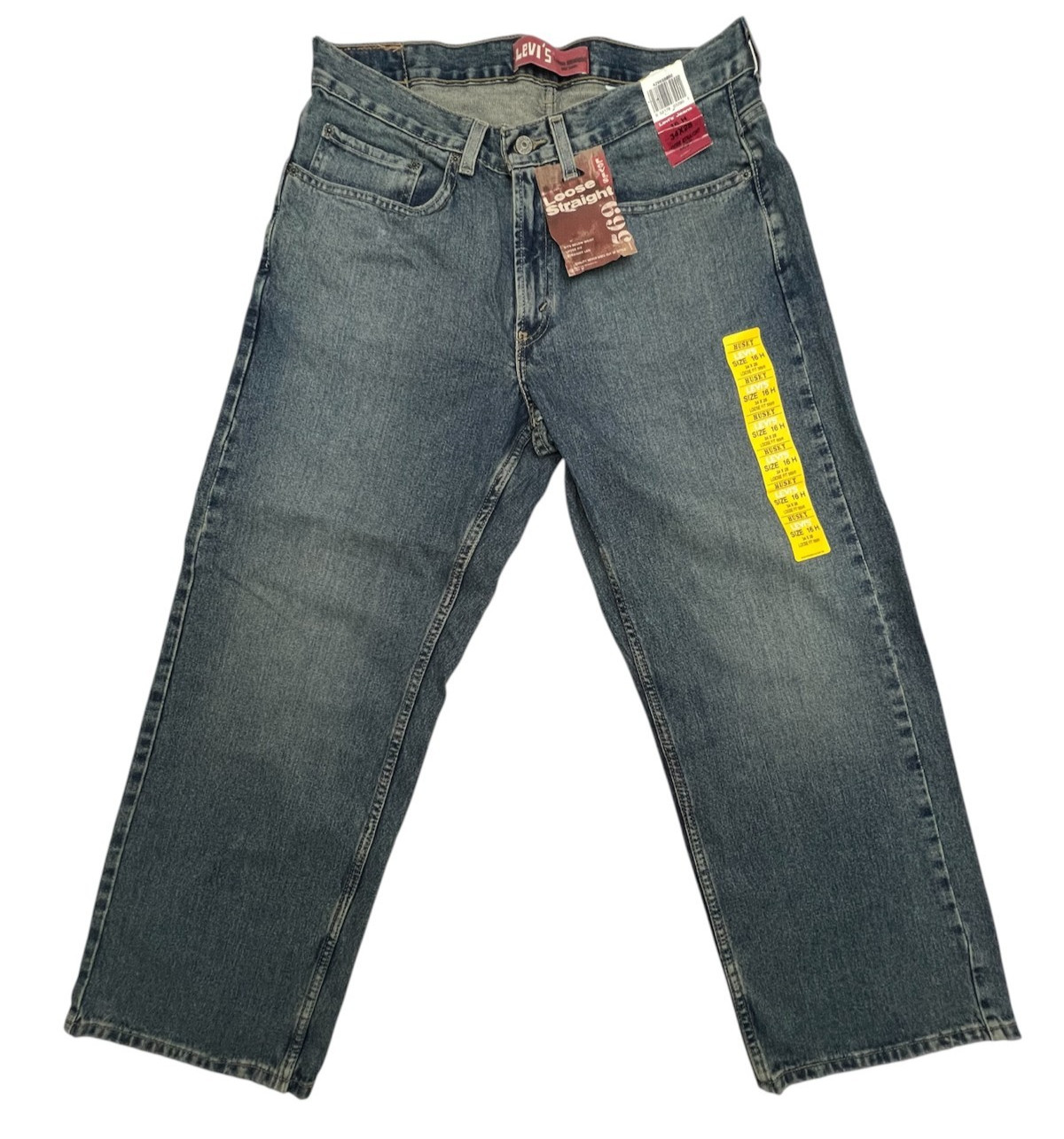 Levi’s 569 Loose Straight Husky Jeans Men’s 34×28 Blue Denim NWT Medium Wash