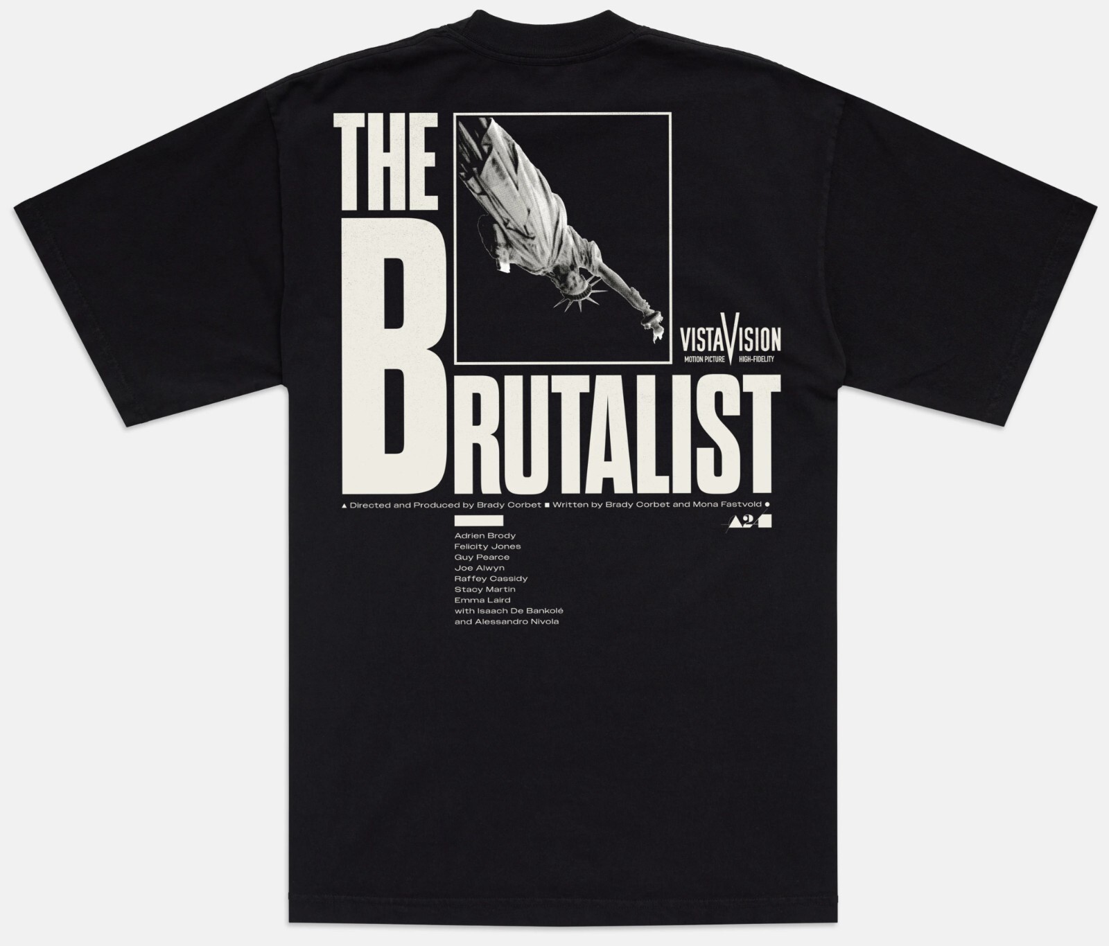A24 x The Brutalist Title Tee T-Shirt Men’s M Black BRAND NEW