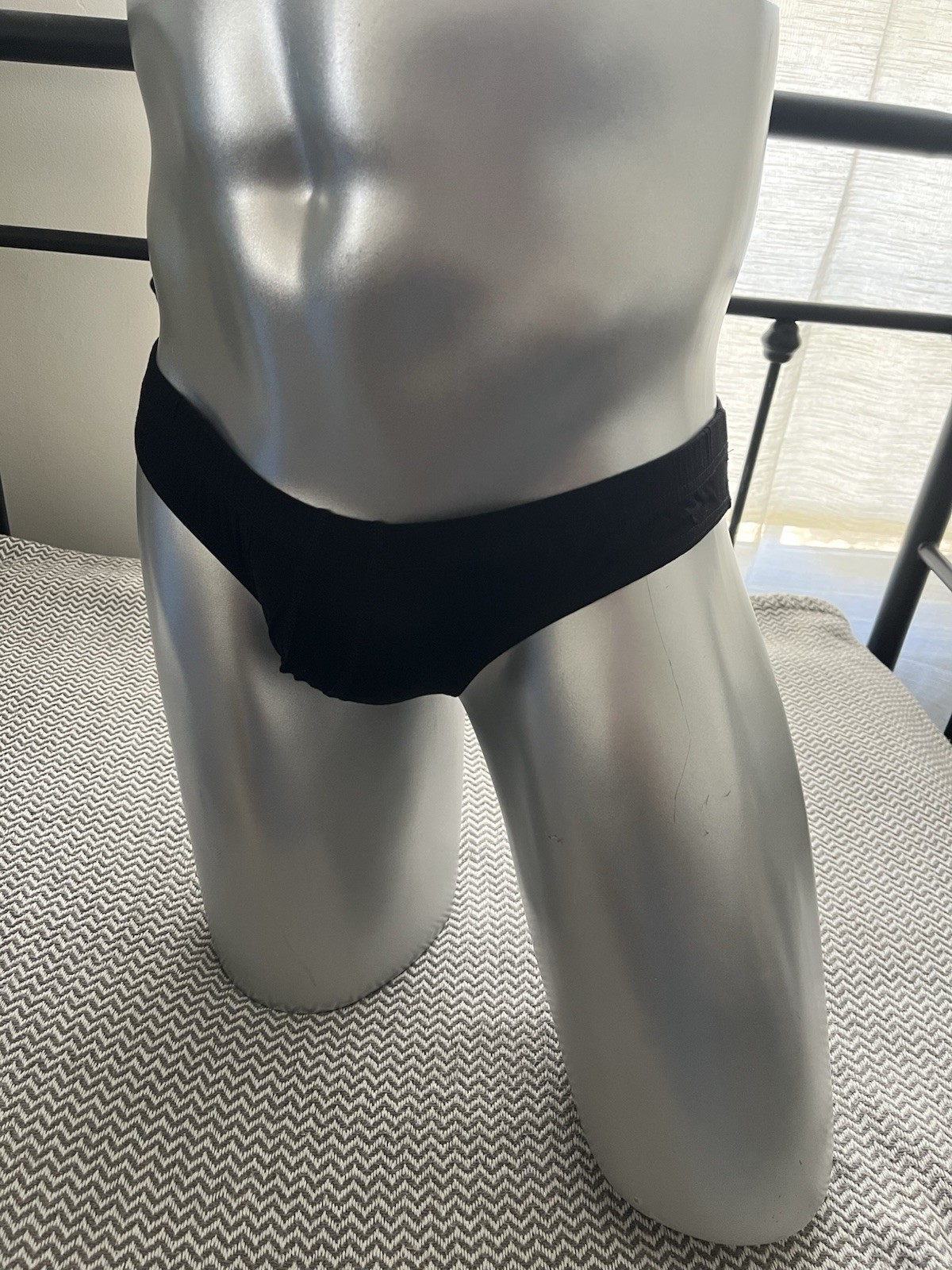 Real Men Model Black Briefs Size X-Large Extremely-soft NWOT