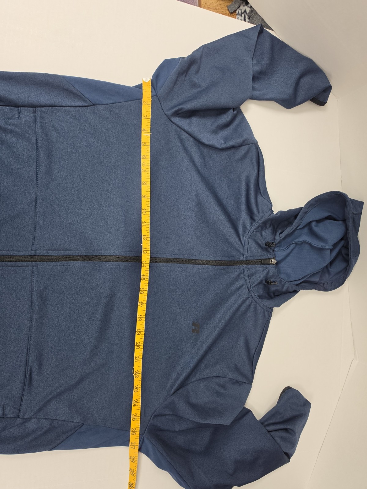Russell Dri Power 360 Track Jacket Men’s XL 46-48 Blue Hooded Full Zip