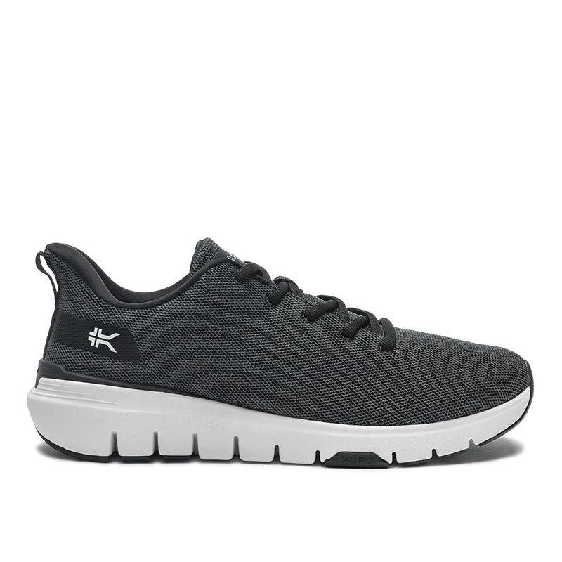 Men’s KURU FLEX Via, Jet Black/Bright White, 11 Wide US