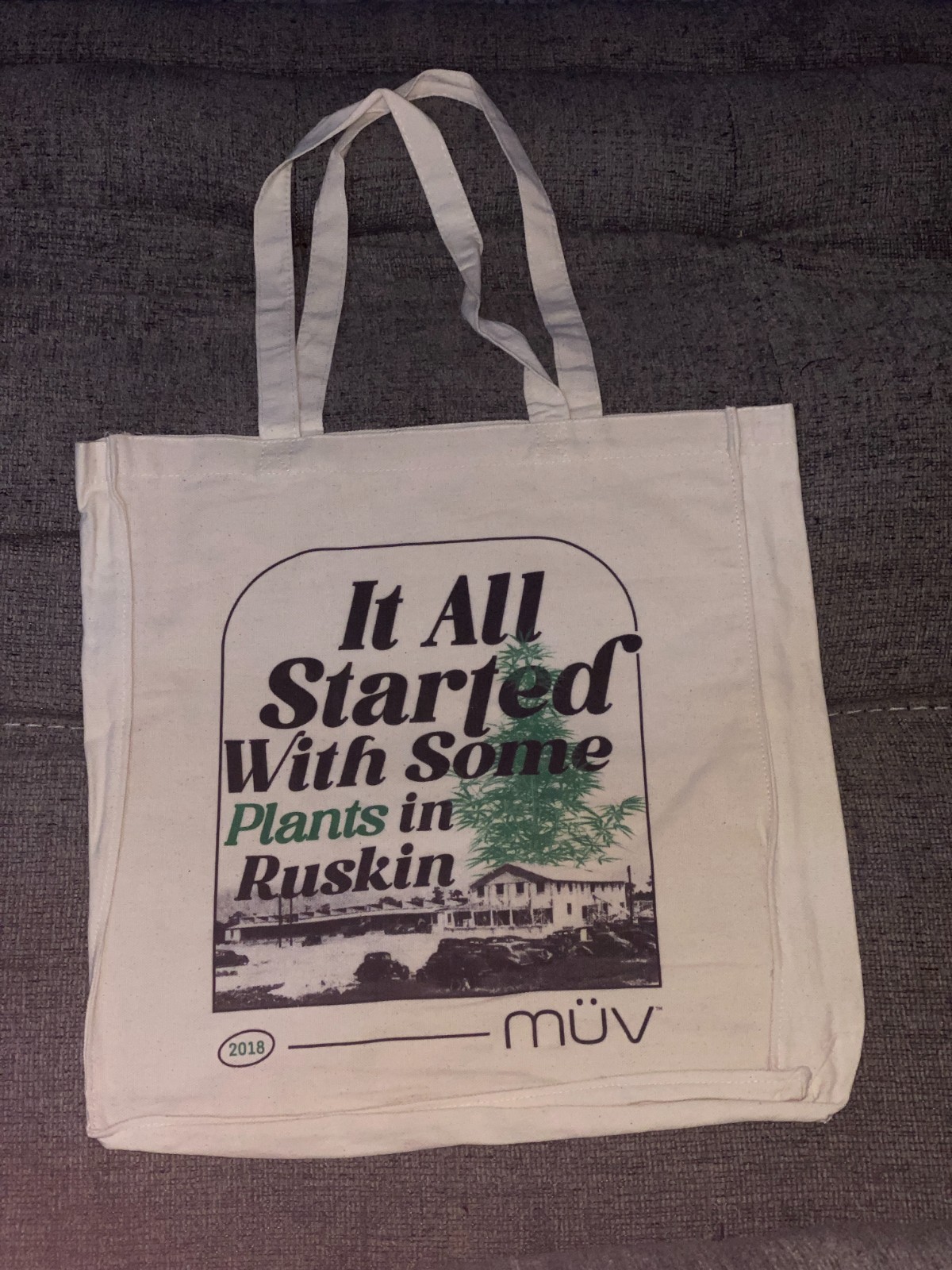 MUV Dispensary Hemp Canvas Re-usable Bag – NEW Ruskin FL