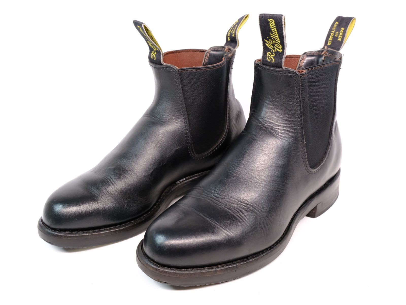 RM Williams Comfort Craftsman Black Leather Chelsea Boots EU 36 / UK 3.5 / US 6