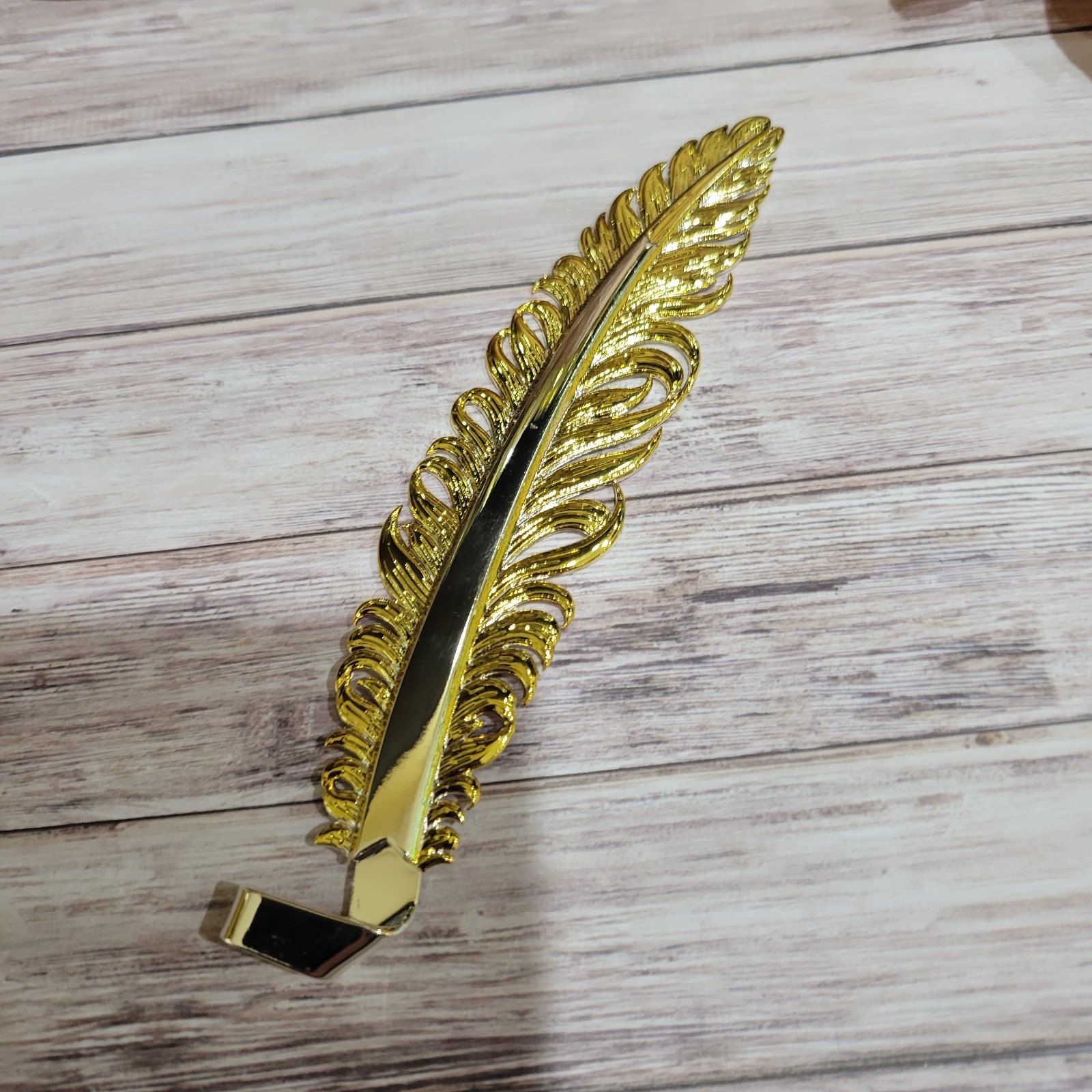 Silver Gold Hat Feather for Cowboy Hat Two Tone Pluma Gift Item