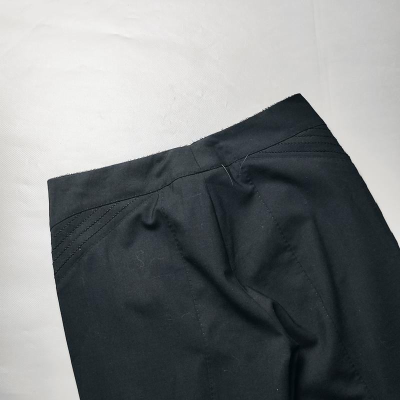 Women Brioni trousers black wool 38 / M / 46