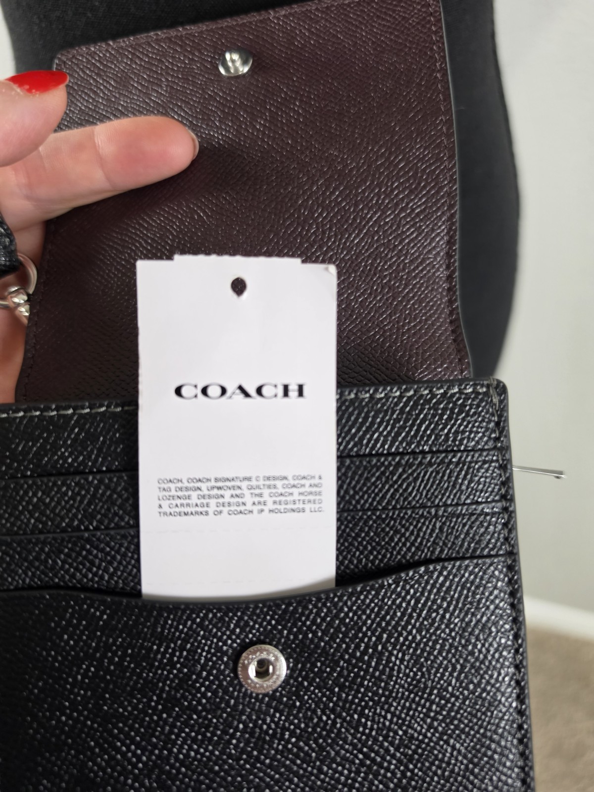Black Coach Crossbody Badlands Shoulder Bag Leather Purse New