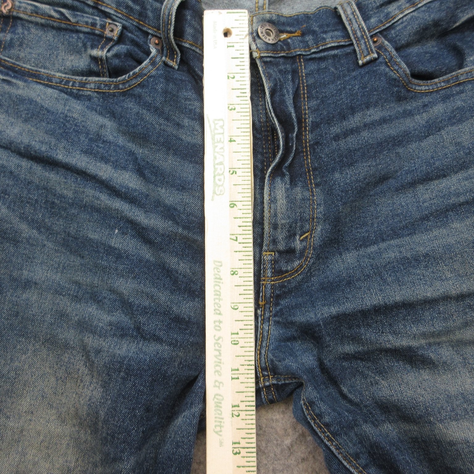 DENIZEN Levi’s 232 Men’s Blue Slim Straight Fit Jeans 36×34 Stretch Denim