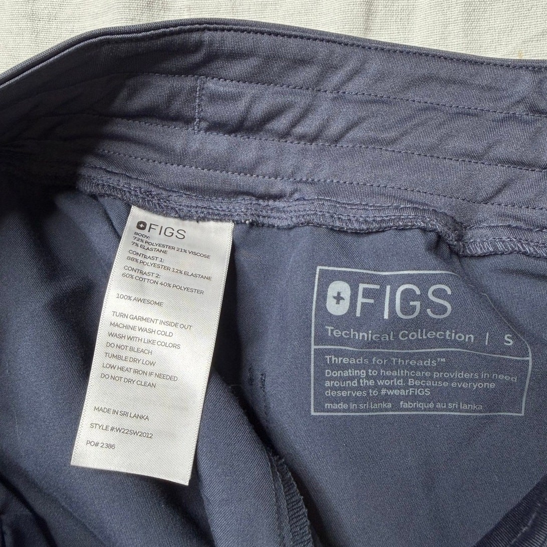 Figs Night Sky Scrub Top and Bottom Set Size Small PO 2314
