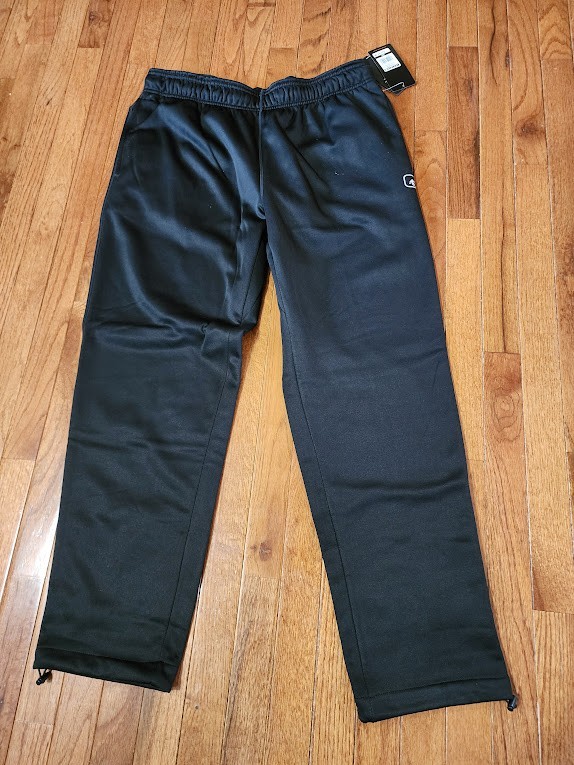 AND1 Men’s Tech Fleece Pants (3 Pairs; 2 Black and 1 Navy Blue) XL Slim Fit BNWT