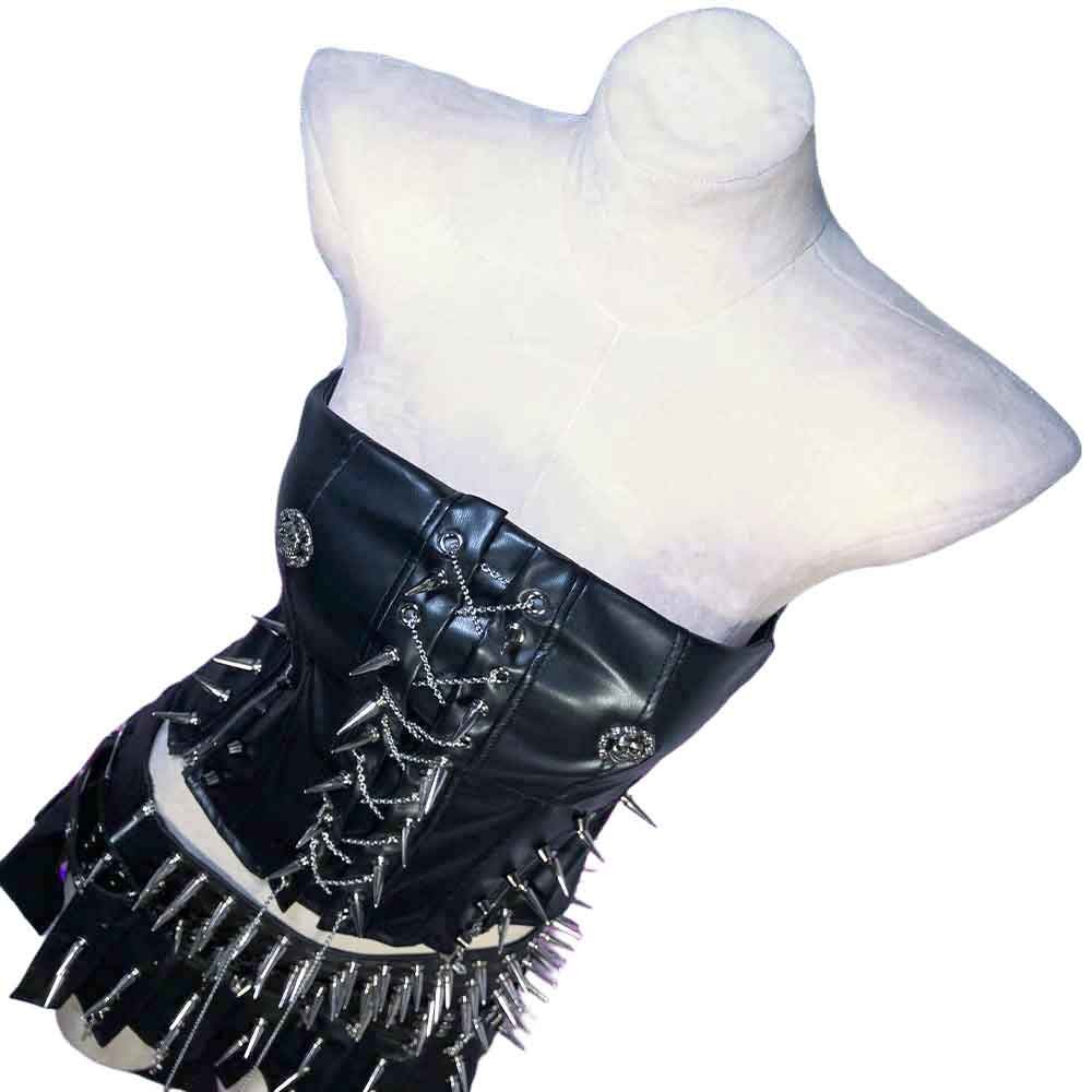 Goth Tops Gothic Tank Grunge Emo Clothing Spiked Y2K Punk Rock Clothes