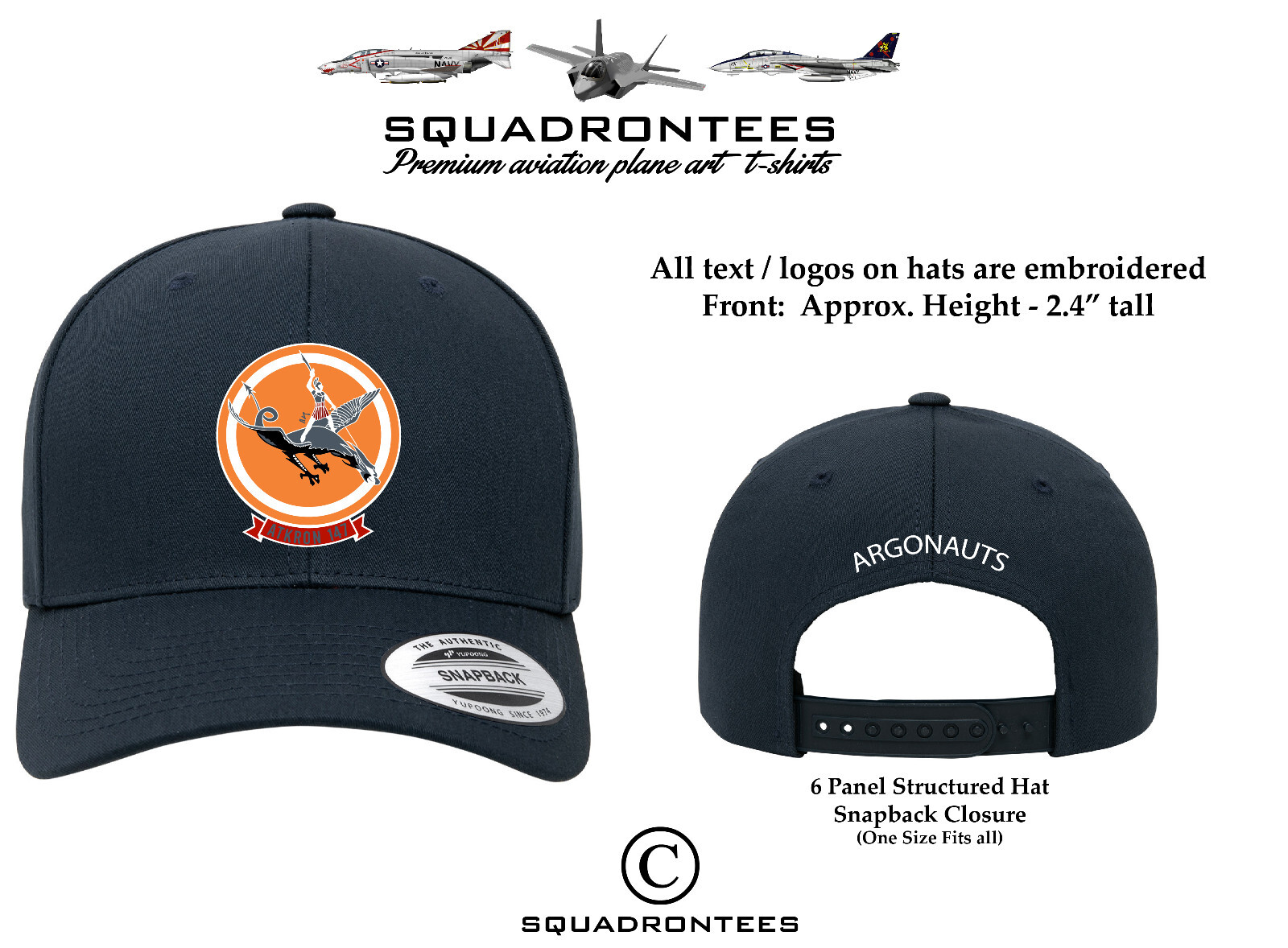 VA-147 Argonauts Embroidered Squadron Hat – USN Licensed Product