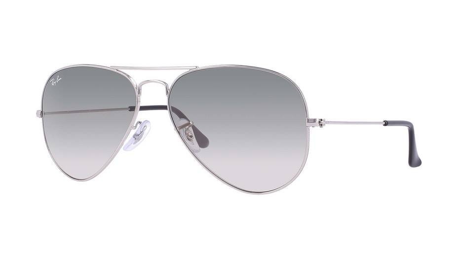 Sunglasses Aviator 3025 001/32 Light GRAY Gradient Lenses- Ray Ban Standard Size