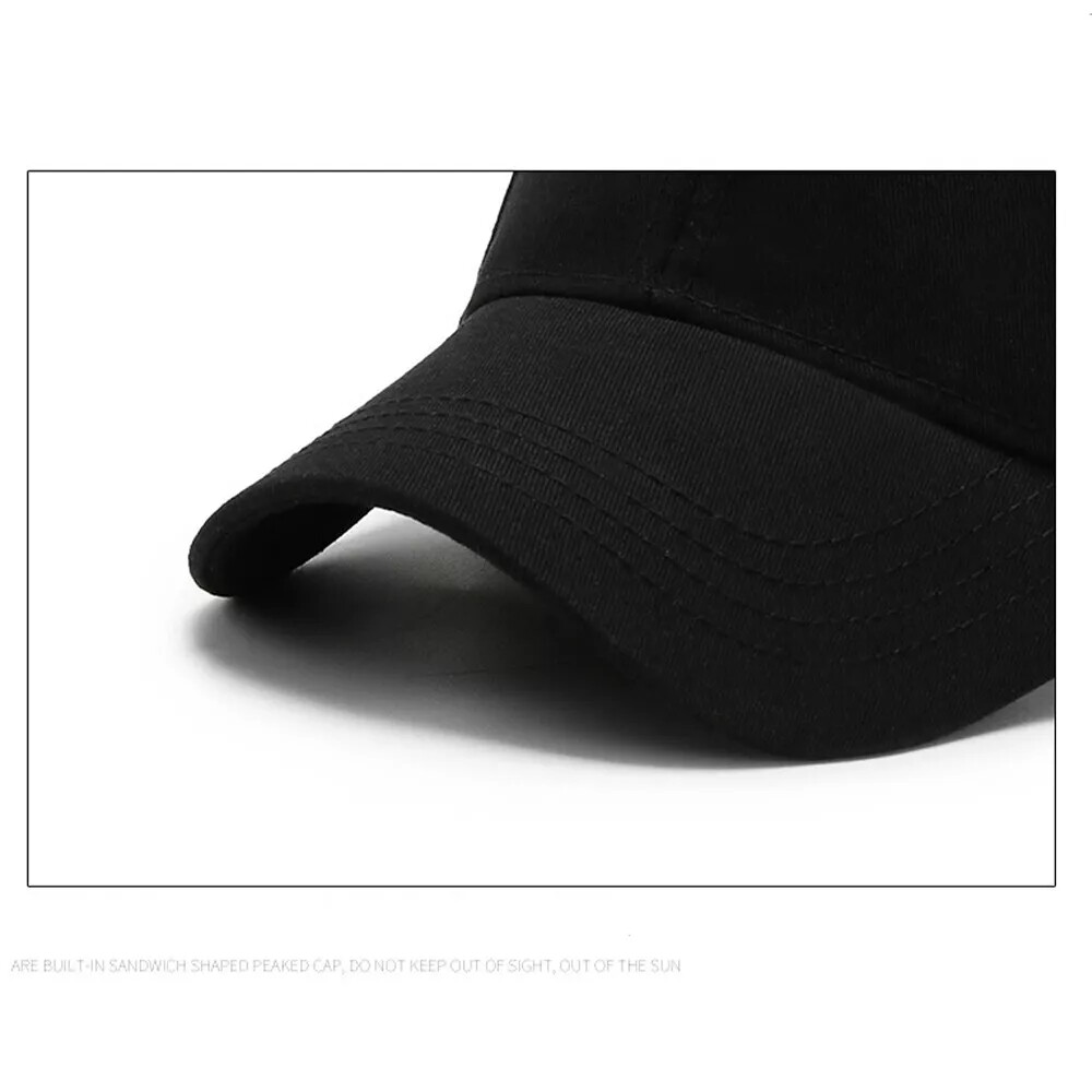 Cotton Baseball Cap Ball Dad Hat Adjustable Plain Solid Washed Men Washed PC