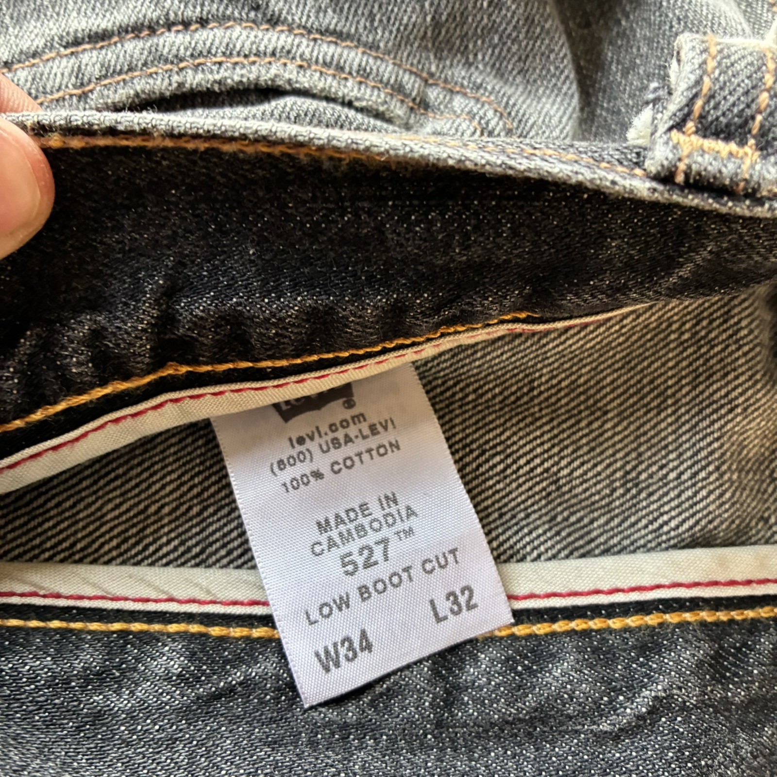 NWT Vintage Levi’s 527 Low Bootcut (34X32) DEADSTOCK Y2K