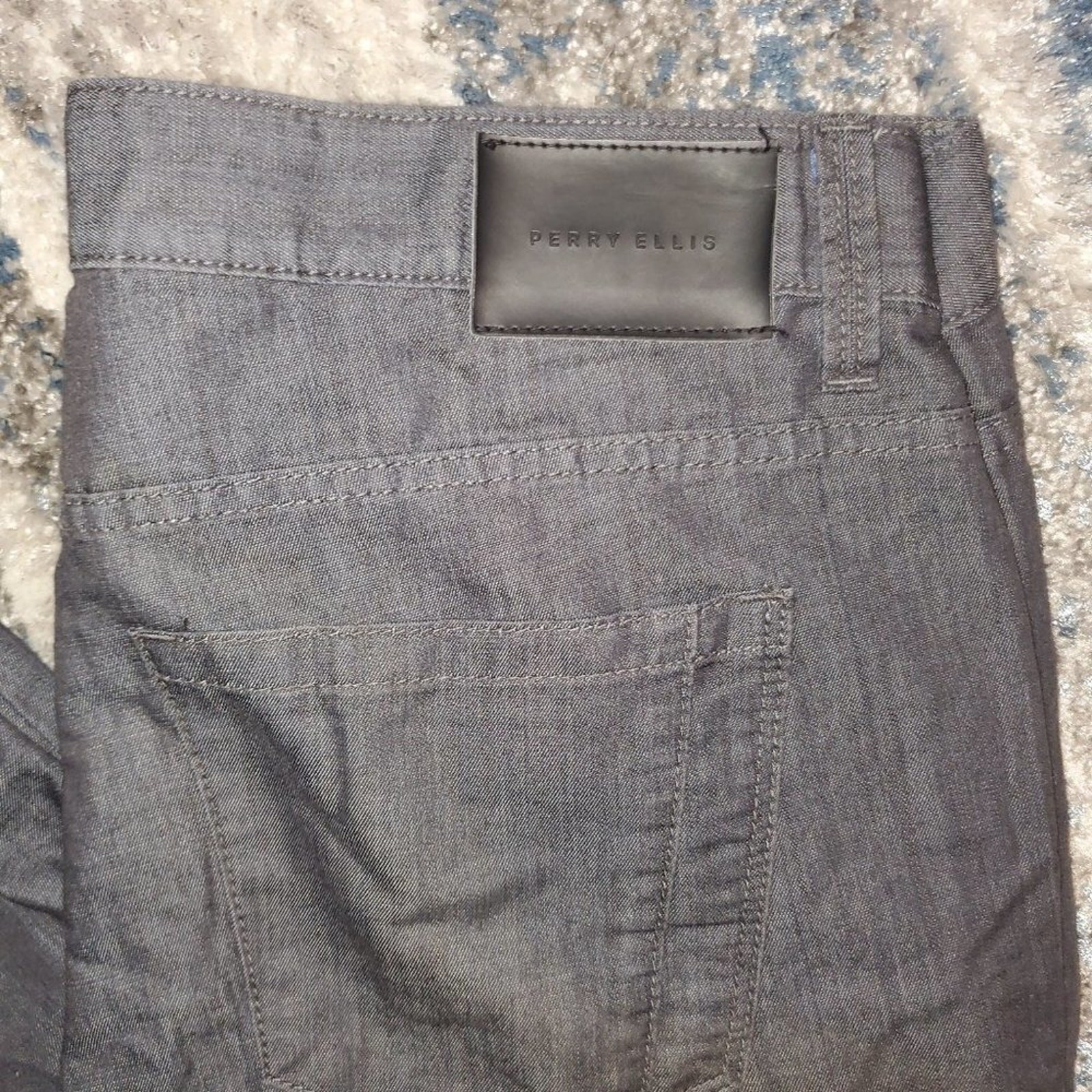 Perry Ellis Black Men’s Designer Pants || 33 x 32