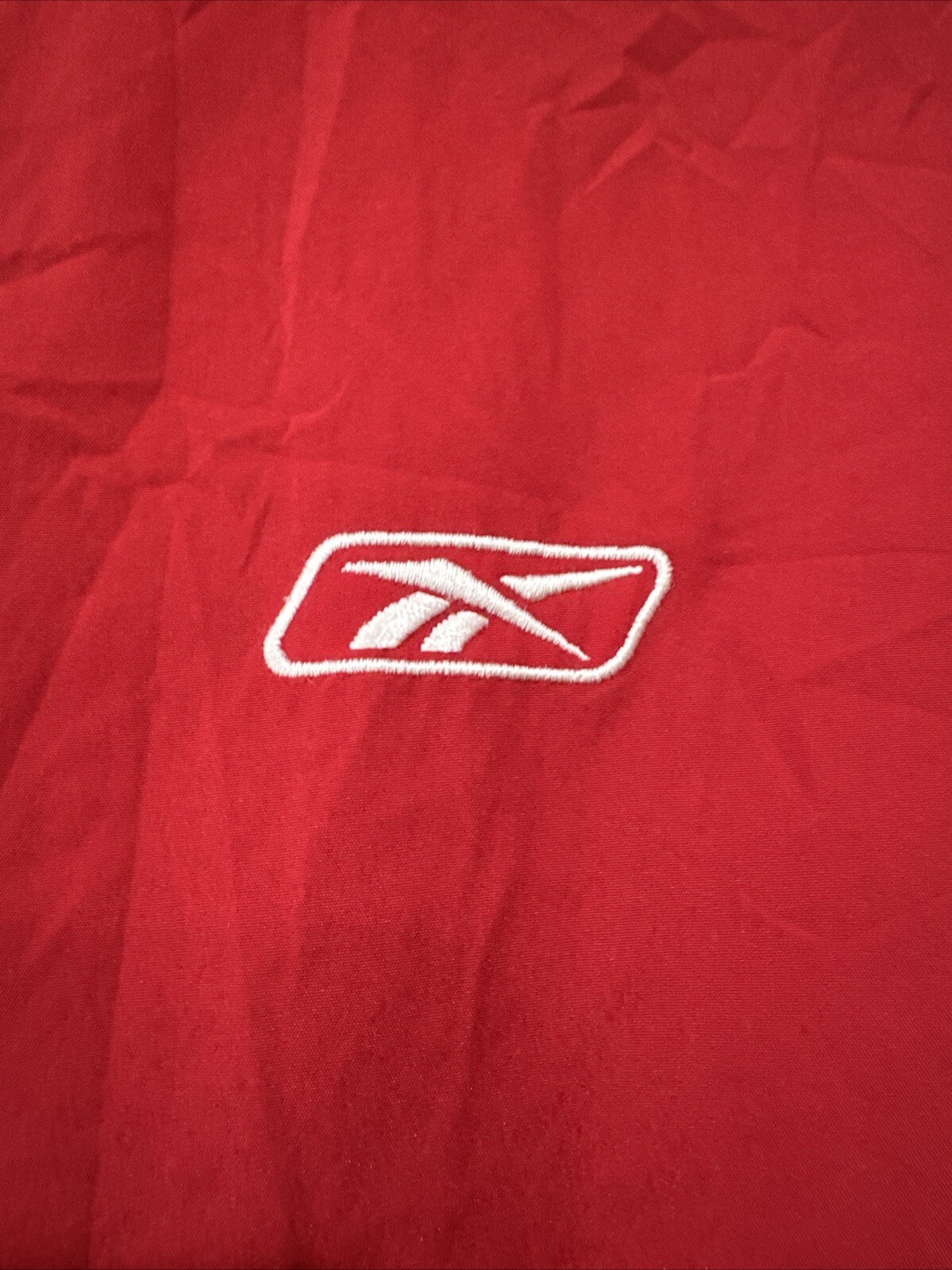 Y2K Reebok Men’s Size L Red & Black Windbreaker Track Jacket Color Block – NOTE
