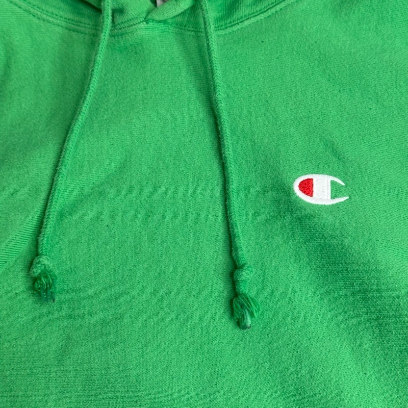Champion Reverse Weave Heavyweight Pullover Hoodie Sweatshirt Mens Large Green