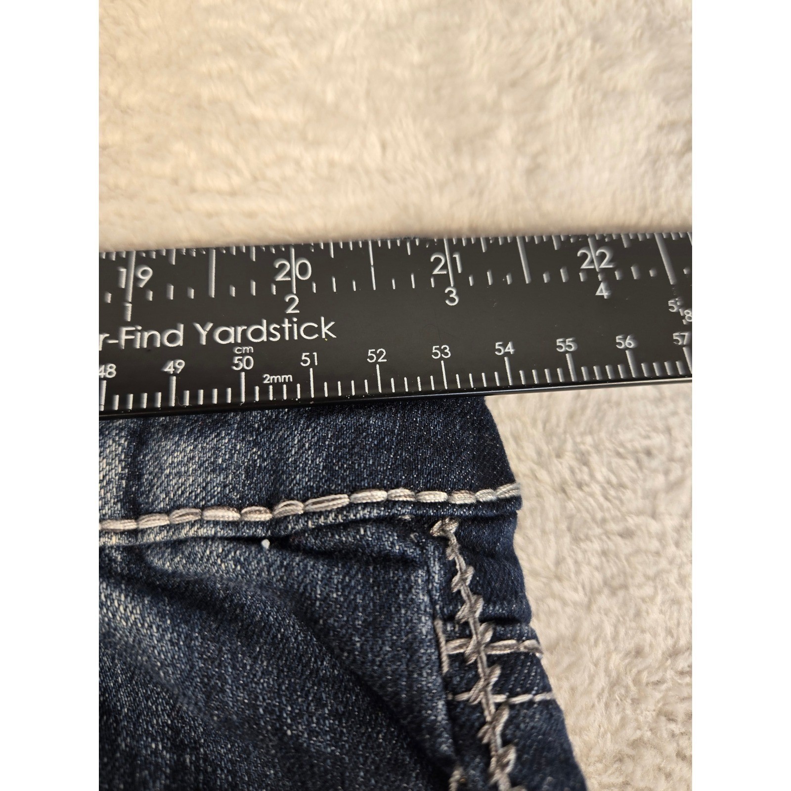 Vtg Z. Cavaricci Womens Plus Size 22 Dk. Wash Flare Leg Embroidered Pocket Jeans