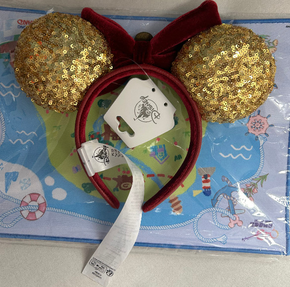 Authentic Shanghai Disney pirates of the caribbean Minnie mouse ears Headband