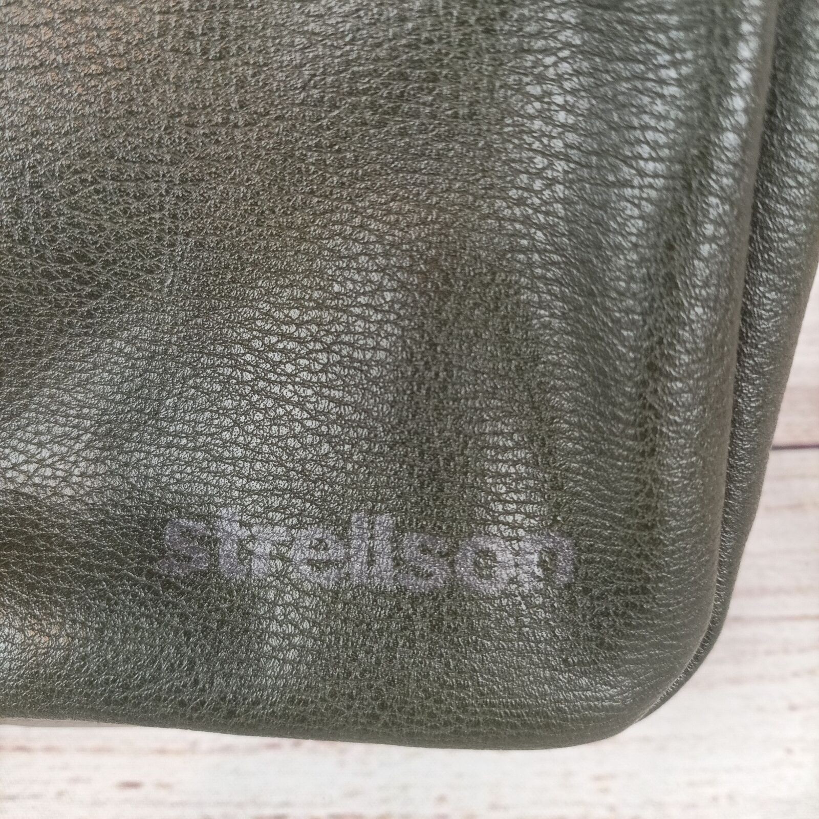 Strellson Crossbody Purse Black Gray Switzerland Leather