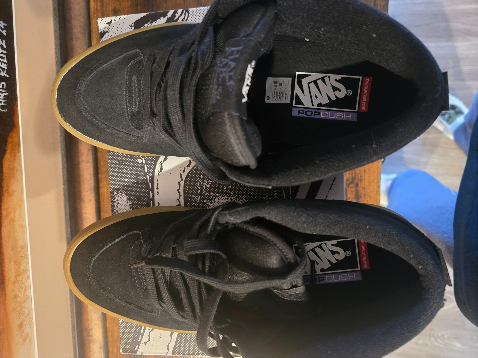Vans Skate Half Cab Pro Skateboarding Shoe Size 9 Men’s Black Gum NEW RARE