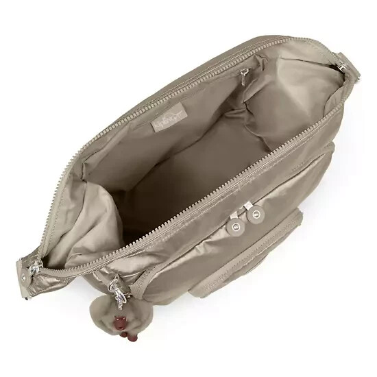 NEW Kipling ERICA Crossbody Bag – Starry Gold Metallic (12.25″ x 8.75″ x6.25″)