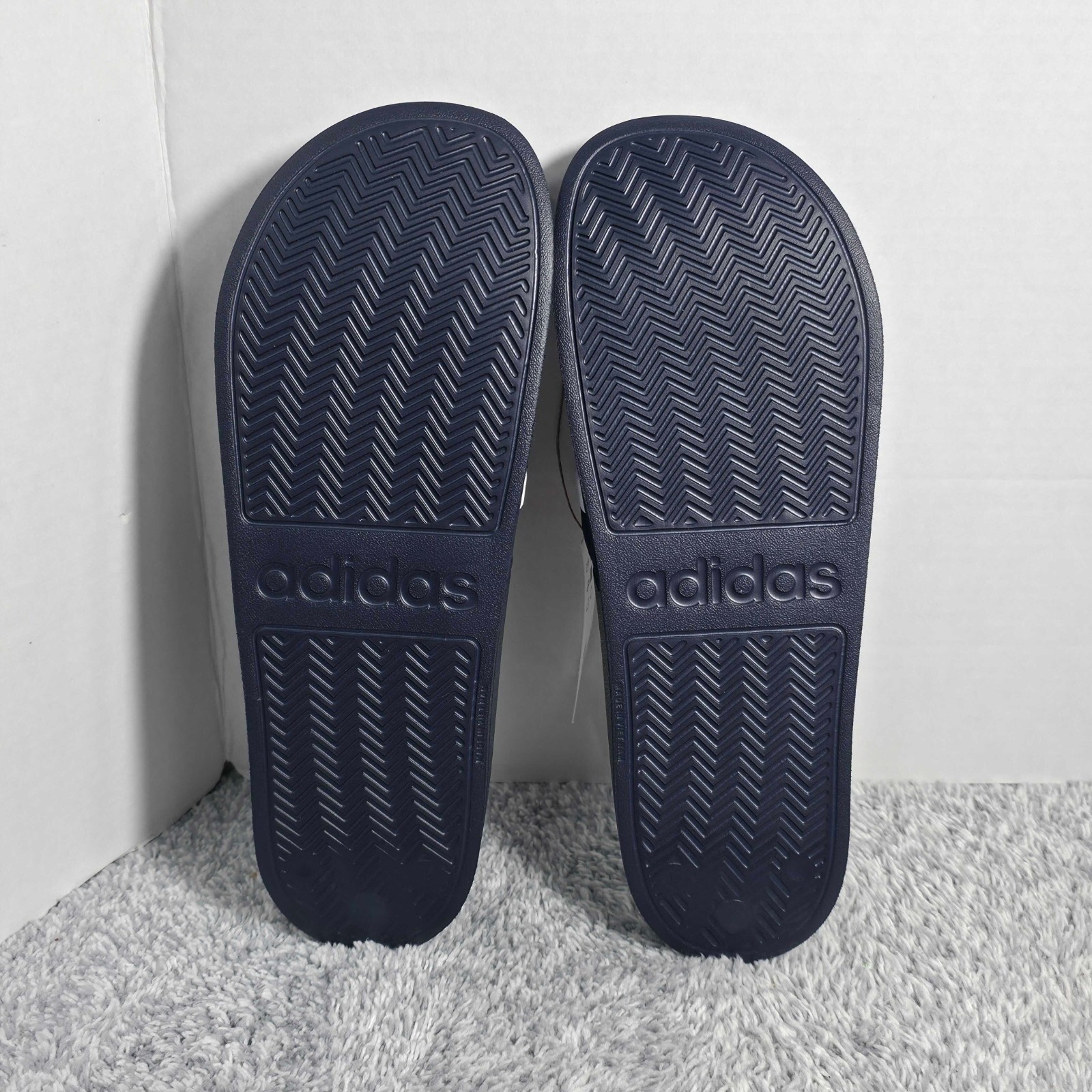 Adidas Adilette Shower Slides Men’s 12 / Women’s 13 GZ5920 Flip Flops Navy NEW