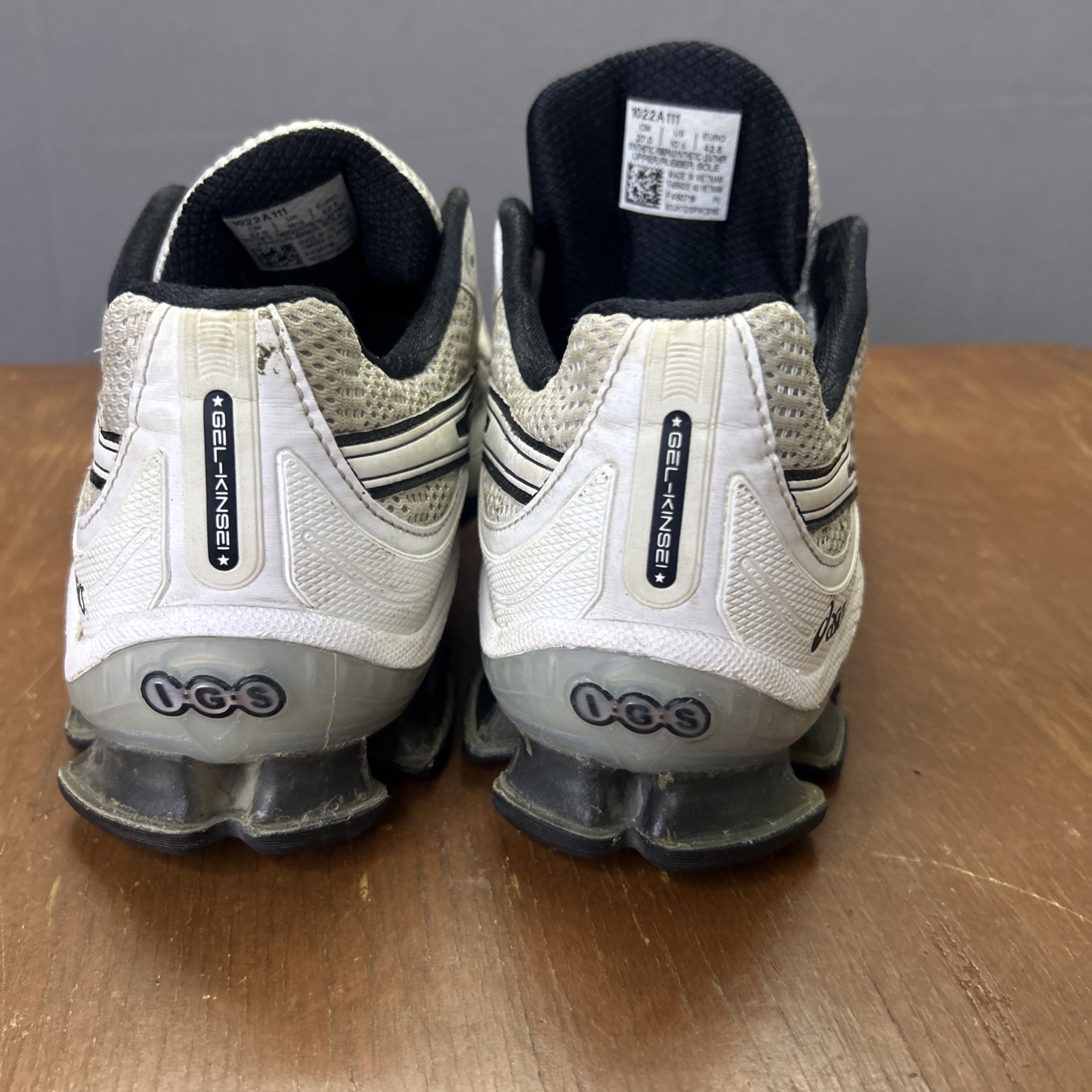 ASICS GEL KINSEI OG [1022A111-100] WHITE SILVER WOMEN’S RUNNING SHOES Size 8.5