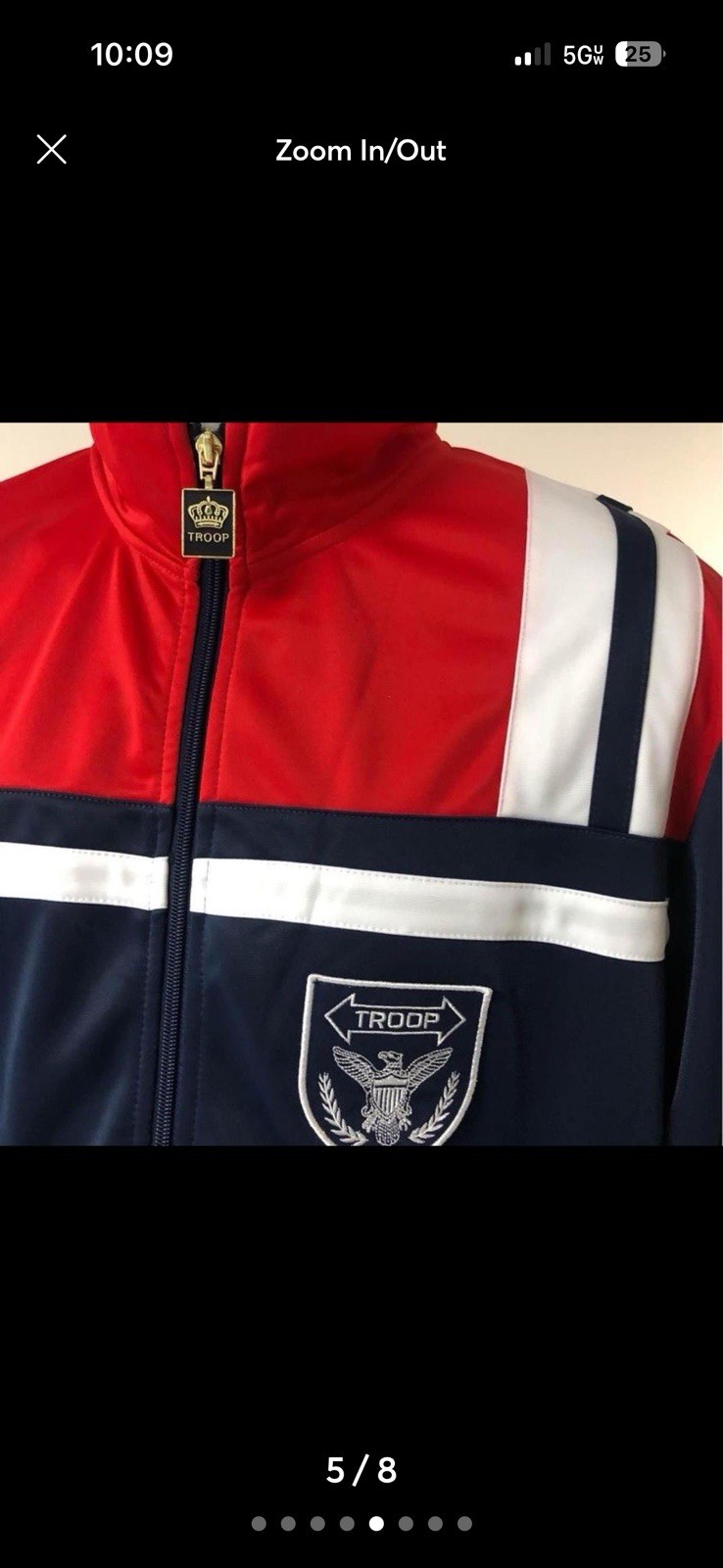 Troop Mens Full Zip Jacket Xxl Excellent Condition