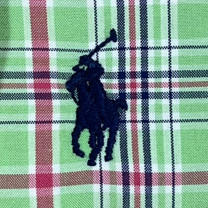 Ralph Lauren Custom Fit Shirt Men’s S Colorful Plaid Preppy Career Office Casual