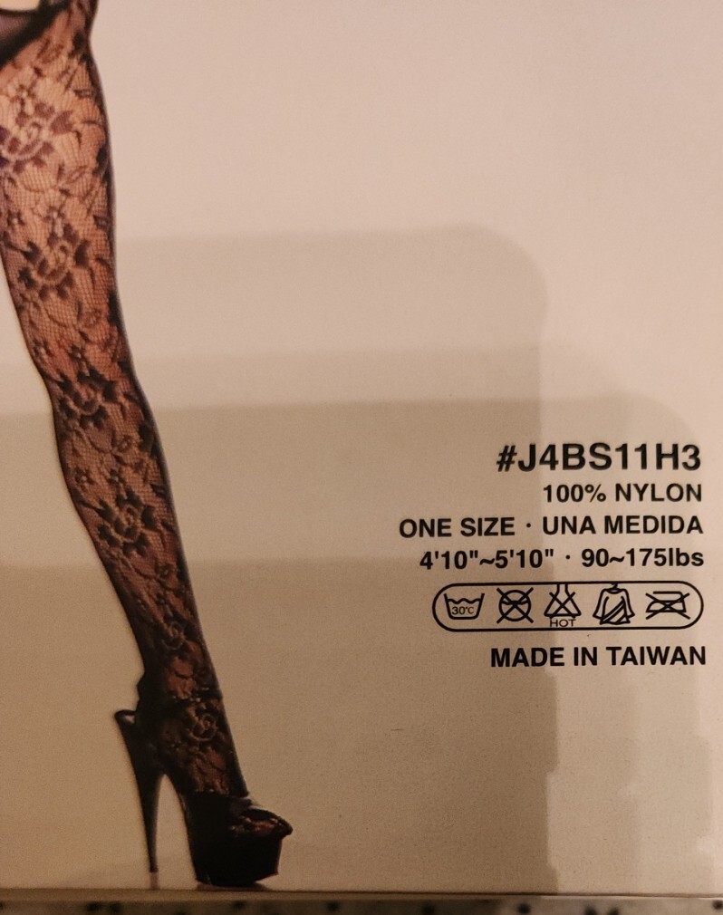 NEW QueenTex J4BBS11H3 Womens Body Stocking with Three Opening One Size(83)