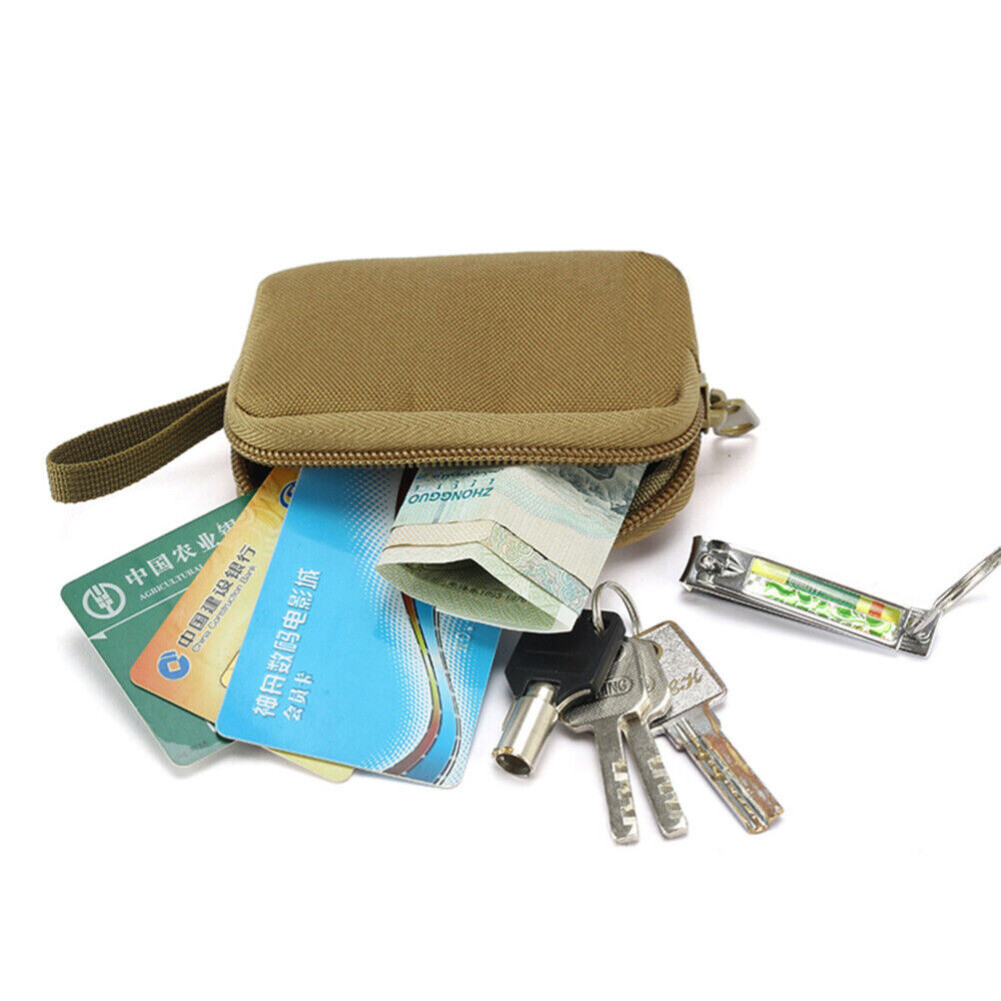 Tactical Wallet Card Small Pocket Key Money Bag Outdoor Purse Portable EDC Pouch