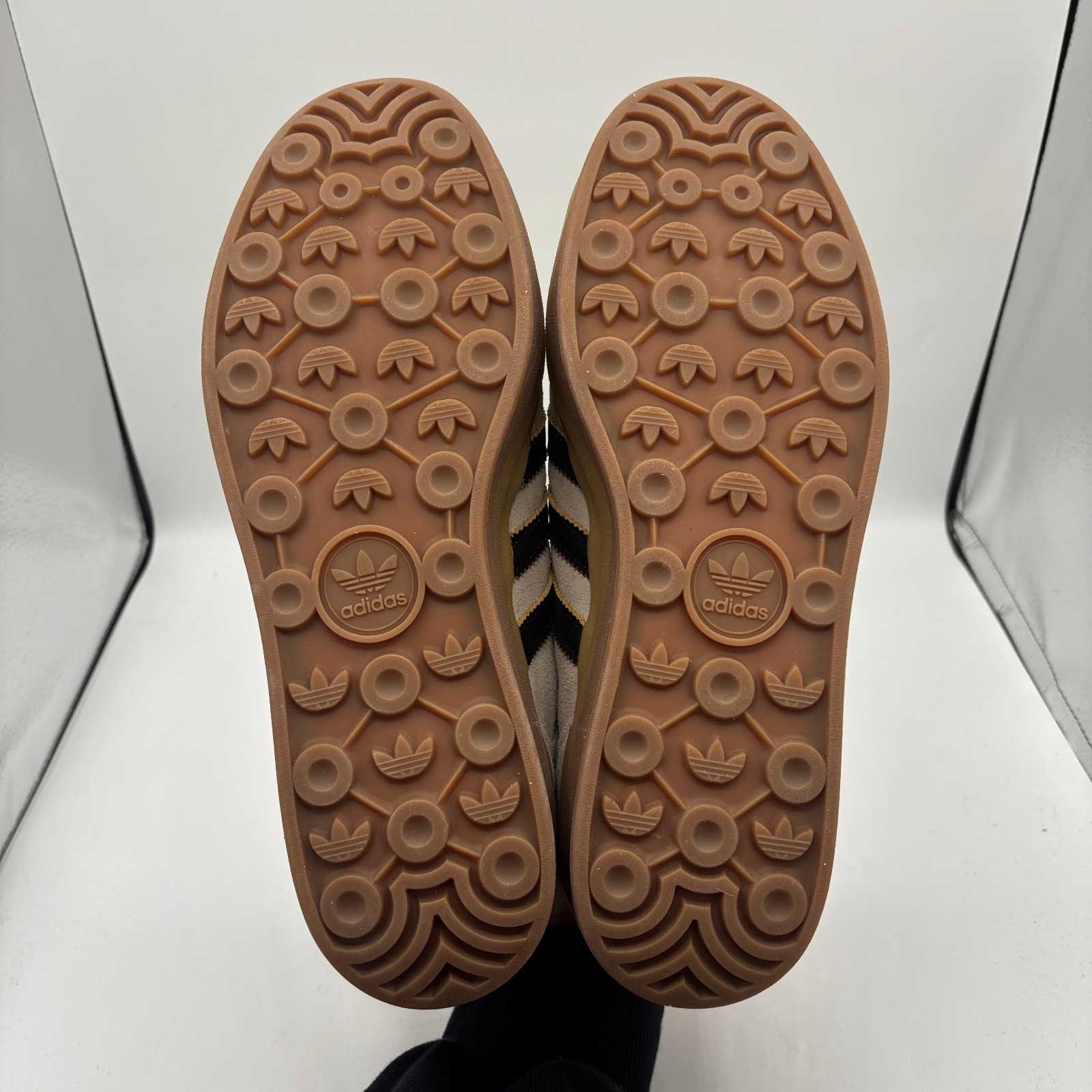 Adidas Gazelle Bold Shoes Womens Size 10.5 Cream Black Gum Platform Sneakers