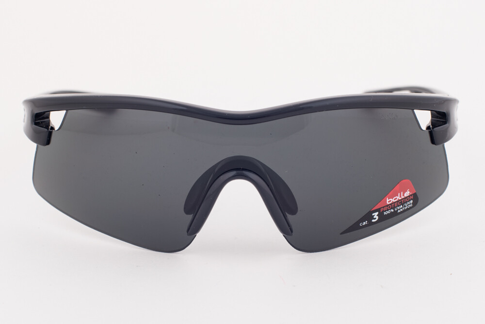 Bolle VORTEX Shiny Black / Gray PC True Neutral Smoke TNS Sunglasses 11858 136mm