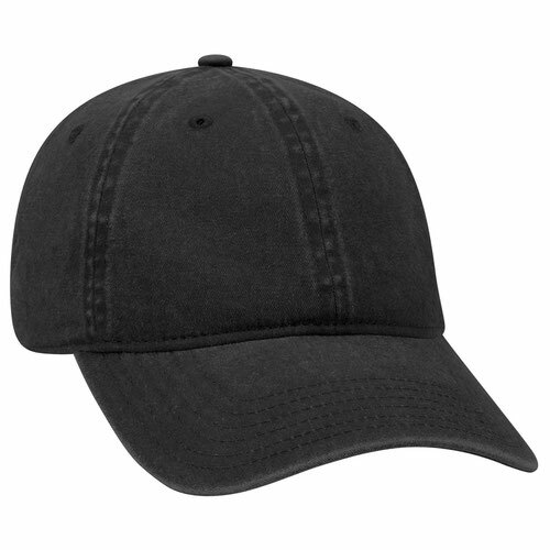 Otto 6 Panel Low Profile Washed Pigment Dyed Cotton Twill Brass Hat Buckle Cap