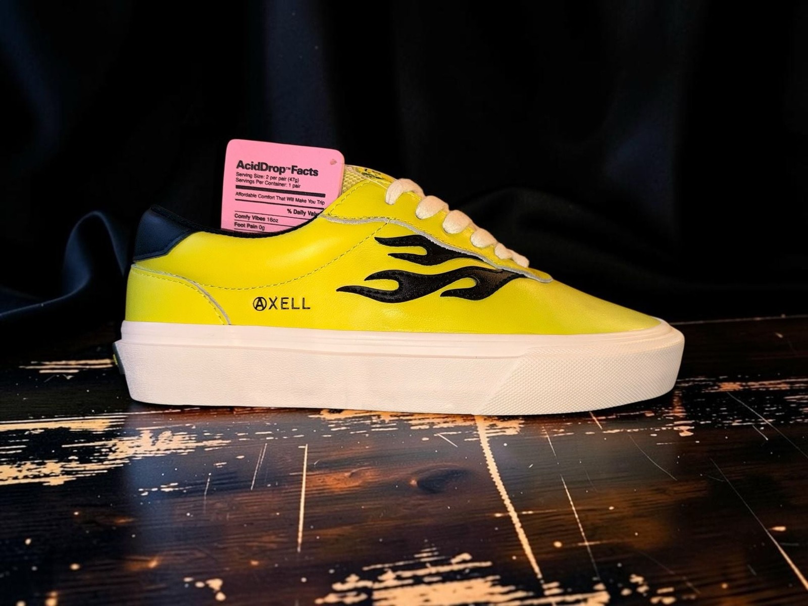 STRAYE Logan Puff Low-Top Skate Shoes Yellow Men’s US 7 / Women’s US 8.5