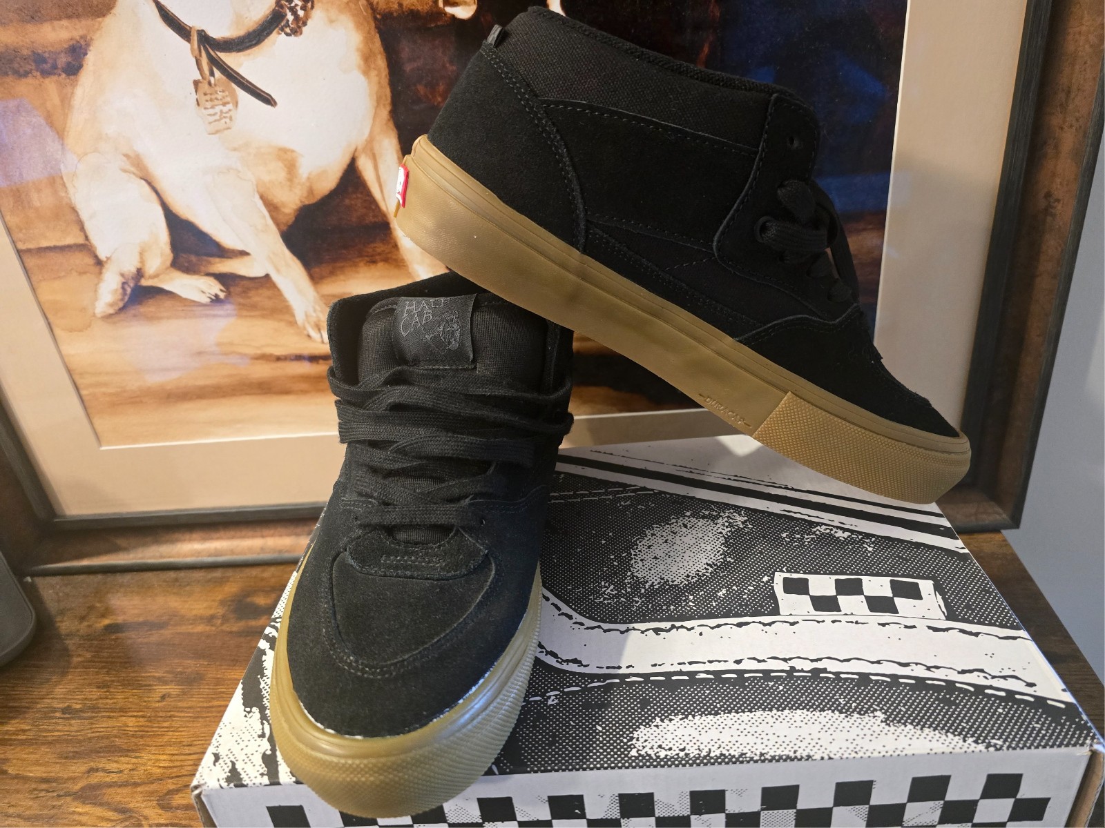 Vans Skate Half Cab Pro Skateboarding Shoe Size 9 Men’s Black Gum NEW RARE