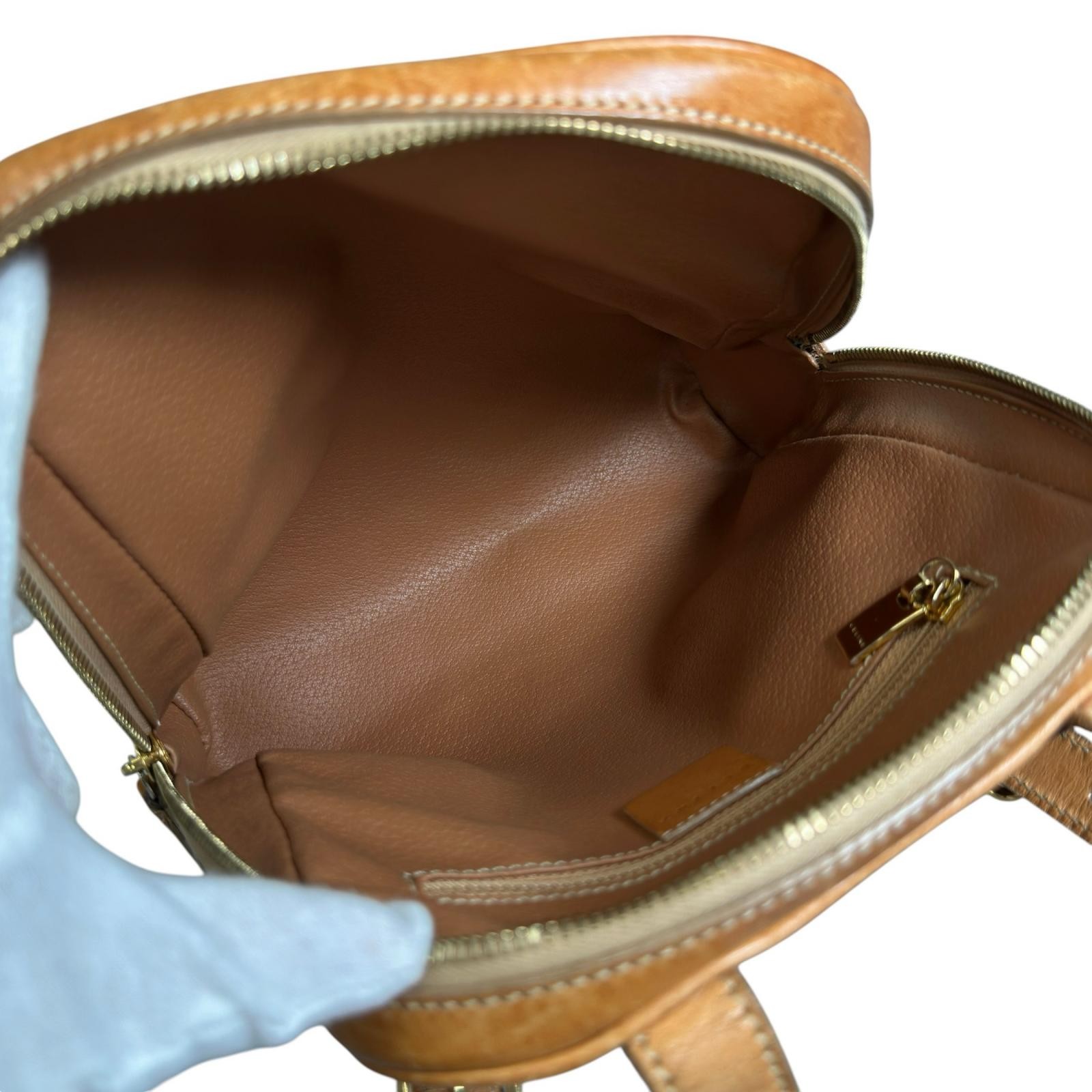 CELINE Macadam Backpack Â· Daypack leather/PVC brown vintage Women