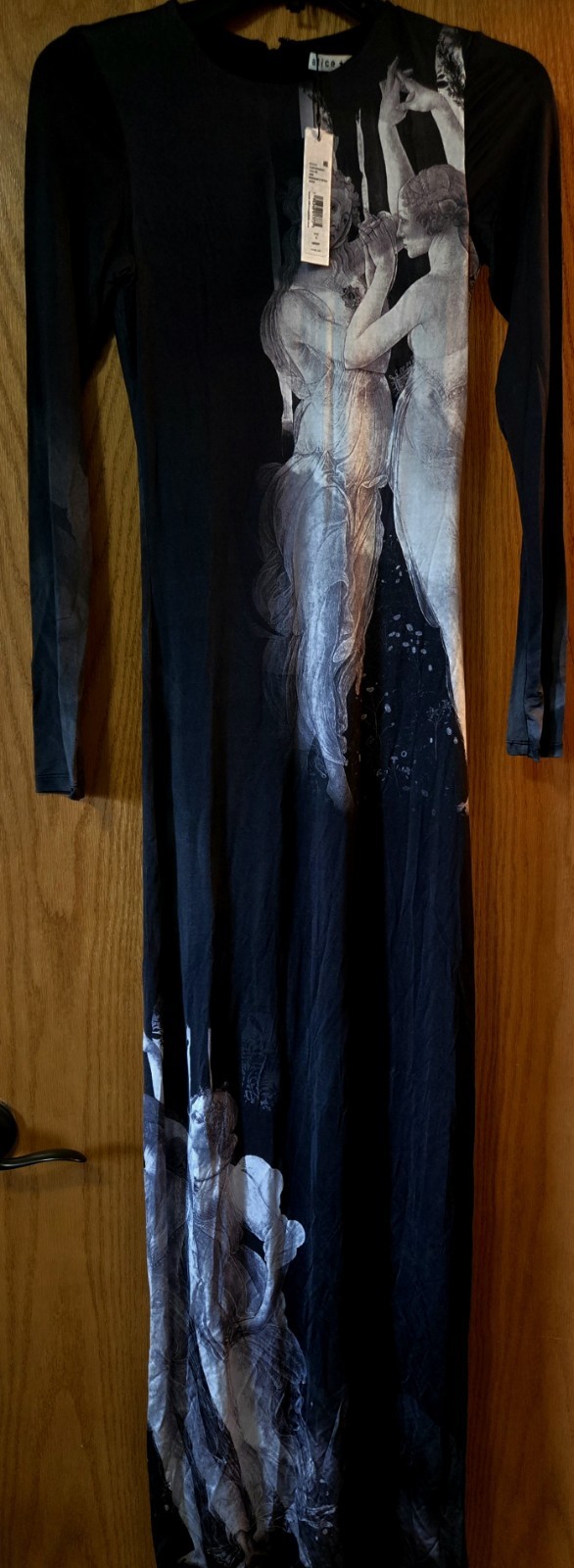 ALICE & OLIVIA ( 0 )DELORA RENAISSANCE FRESCO MAXI DRESS NWT MSRP$495