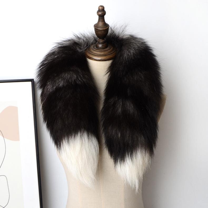 100% Real Fox Fur Genuine Scarf Collar Shawl Scarves Wrap Stole Neck Warmer Gift
