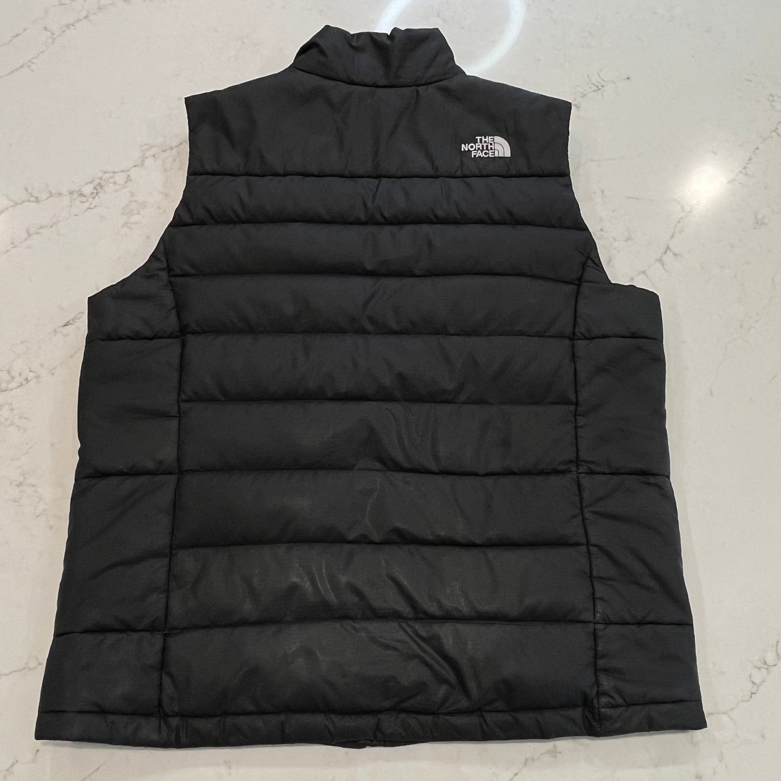 North Face 550 Down Puffer Vest Black Mens Large Gorpcore Outdoor Hiking Travel